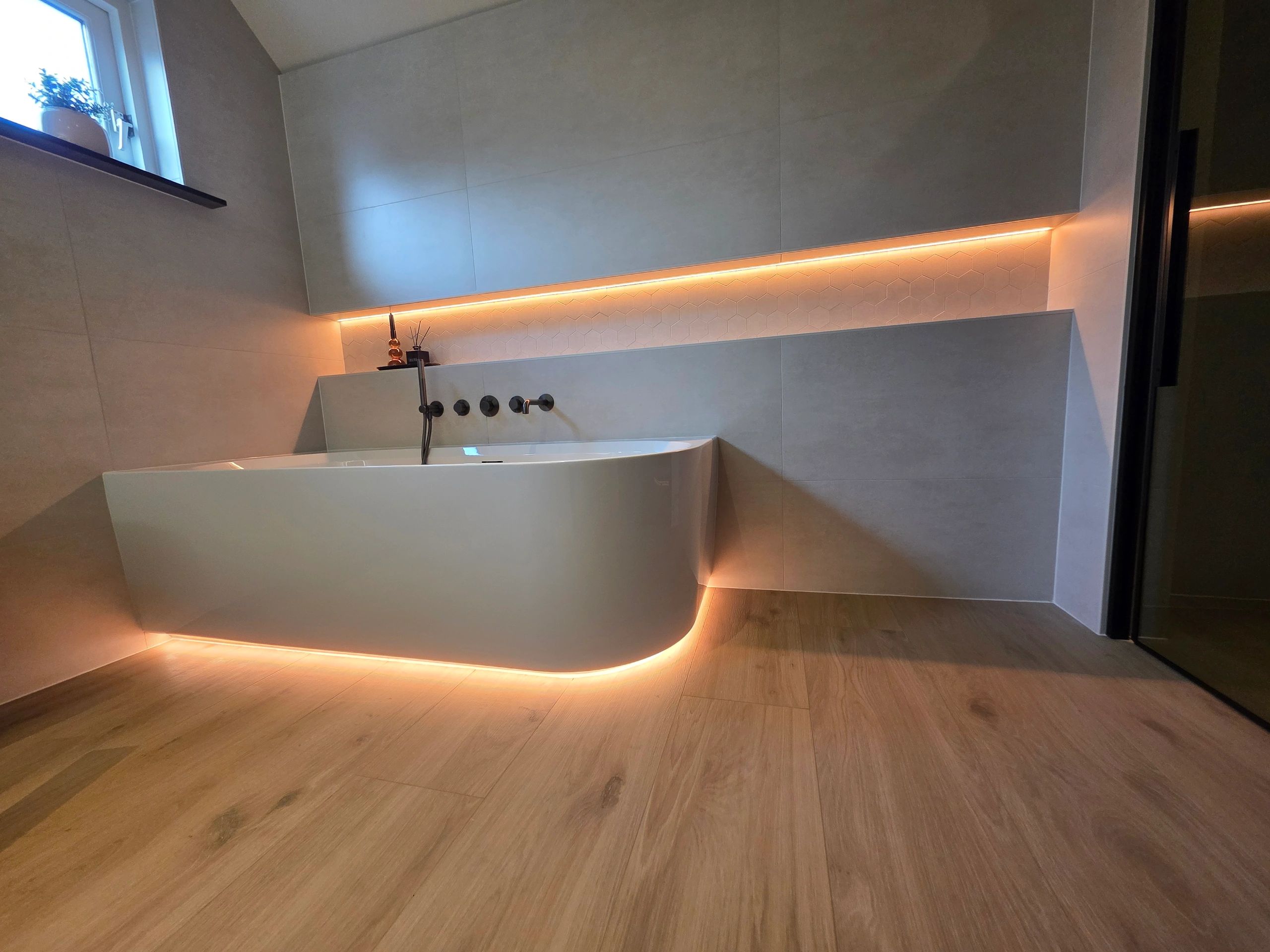 Badkamer plafond verlichting set 3 meter