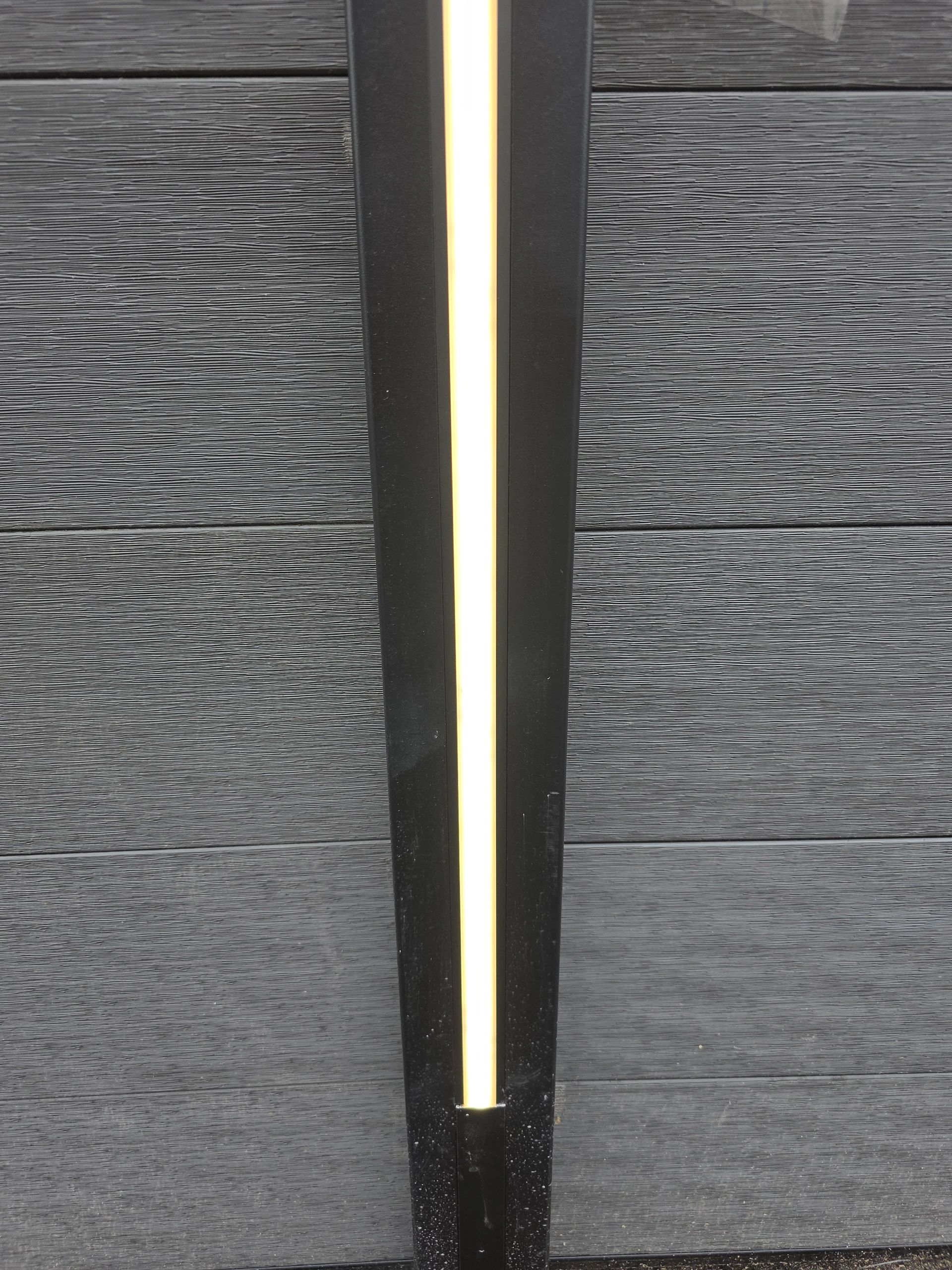 Aluminium ledstrip profiel zwart inbouw 1M Slim Line - 7 mm hoog - Compleet met afdekkap
