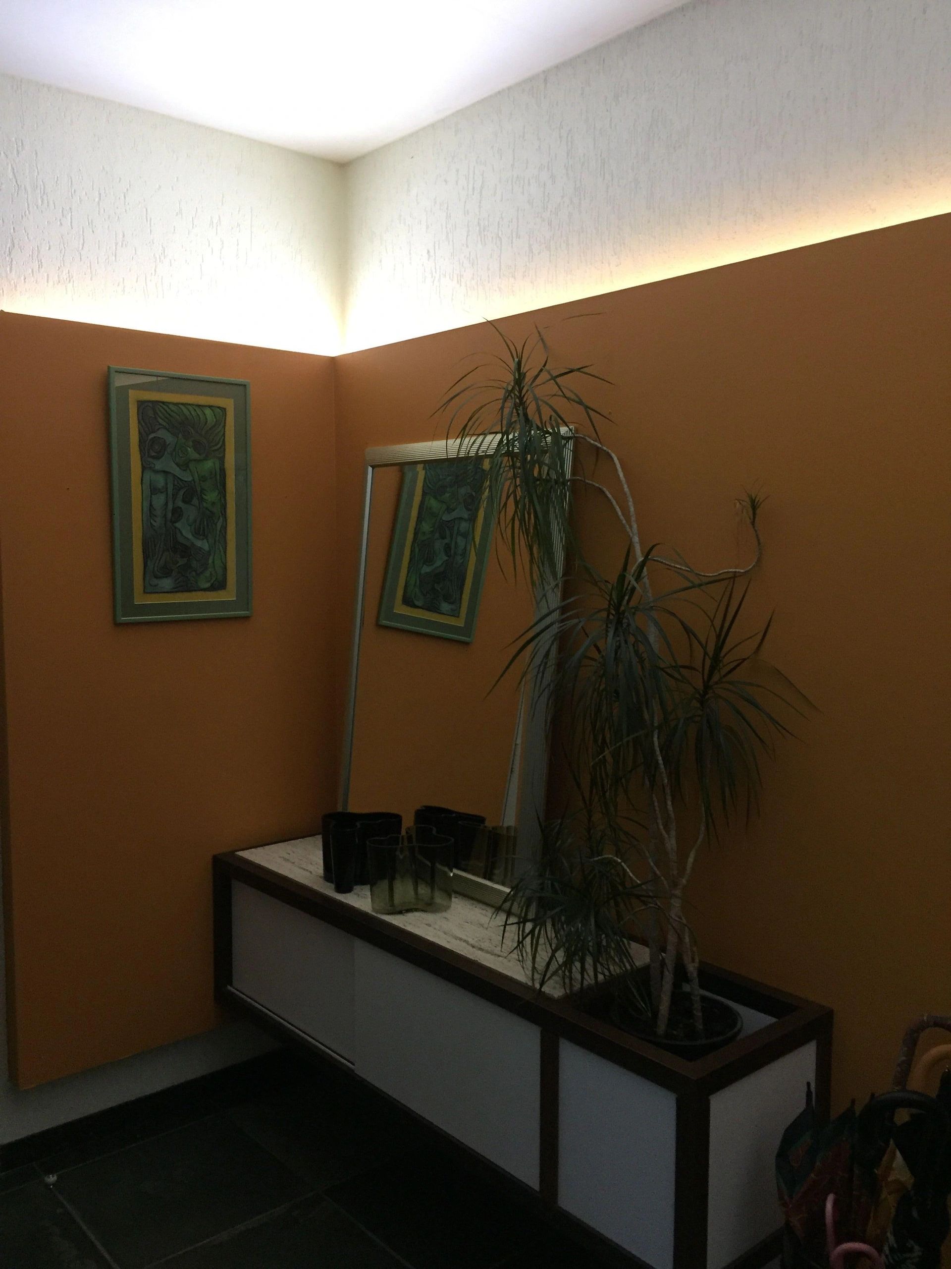 Aluminium ledstrip profiel opbouw 10M - 8 mm hoog - compleet met afdekkap