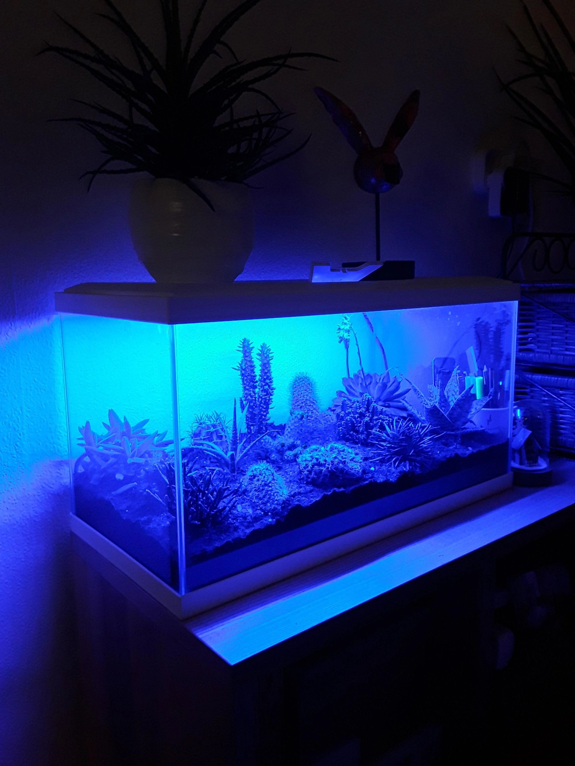 70 t/m 100 cm BLAUW complete set aquarium led strip