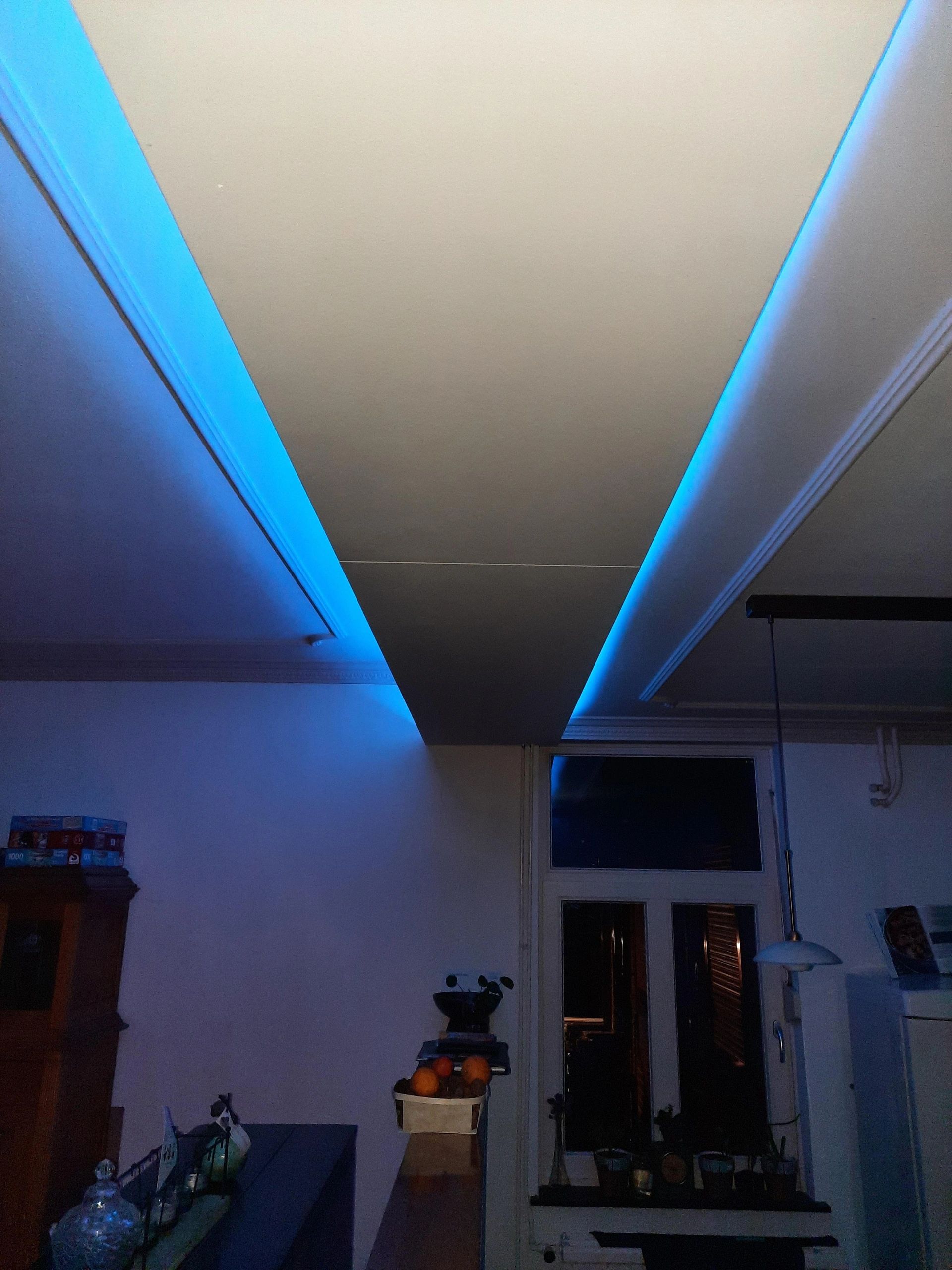 Aluminium ledstrip profiel opbouw 3M - 7 mm hoog - compleet met afdekkap