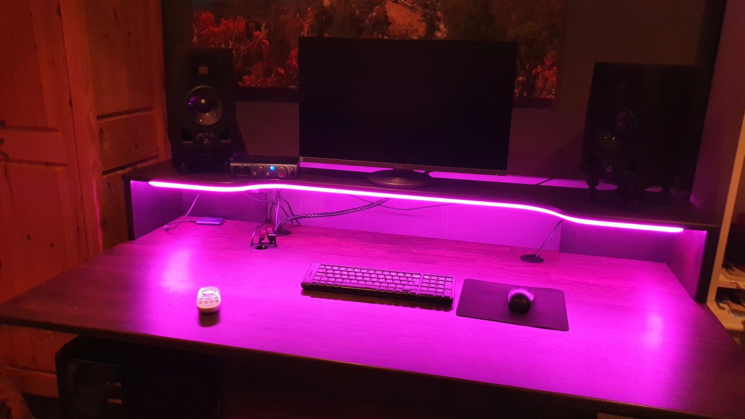 2 meter RGB Neon LED flex Maxi rond - complete set neon verlichting