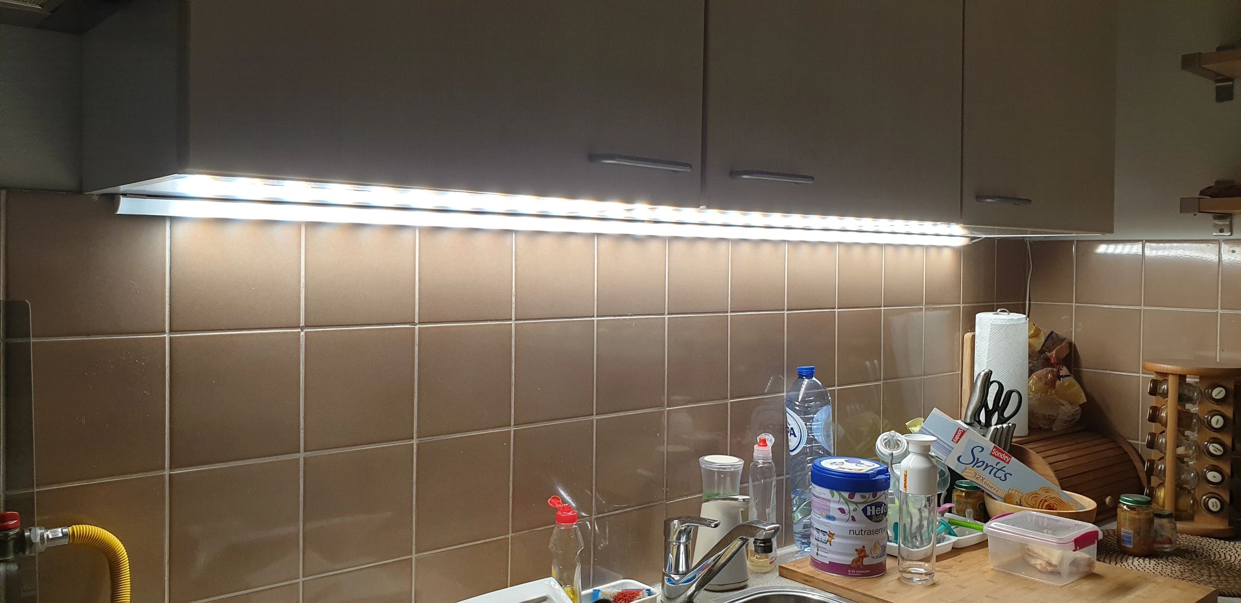 Ledstrip profiel hoek Slim line rond - compleet met afdekkap 2 meter