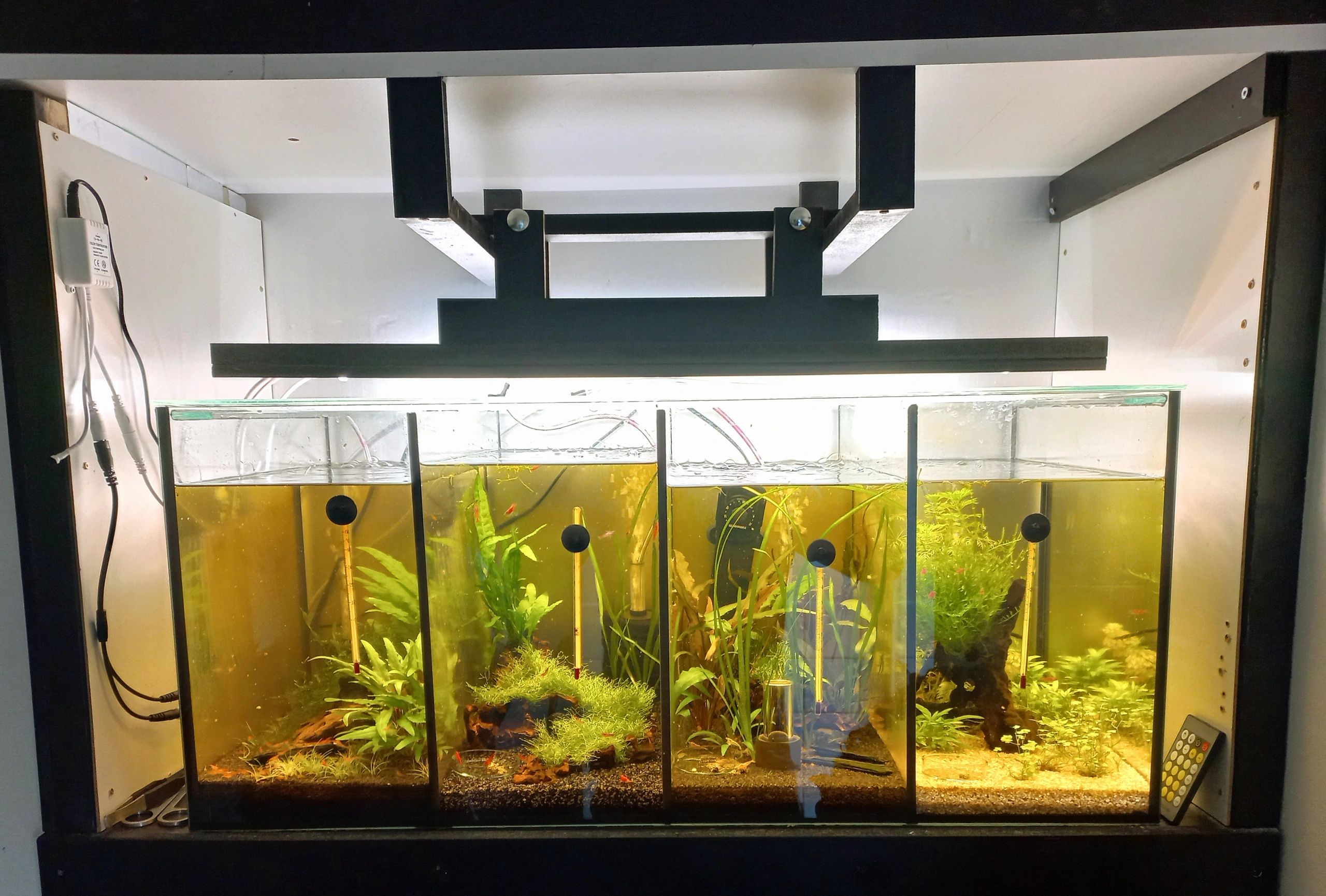 50 t/m 70 cm HELDER WIT complete set aquarium led strip