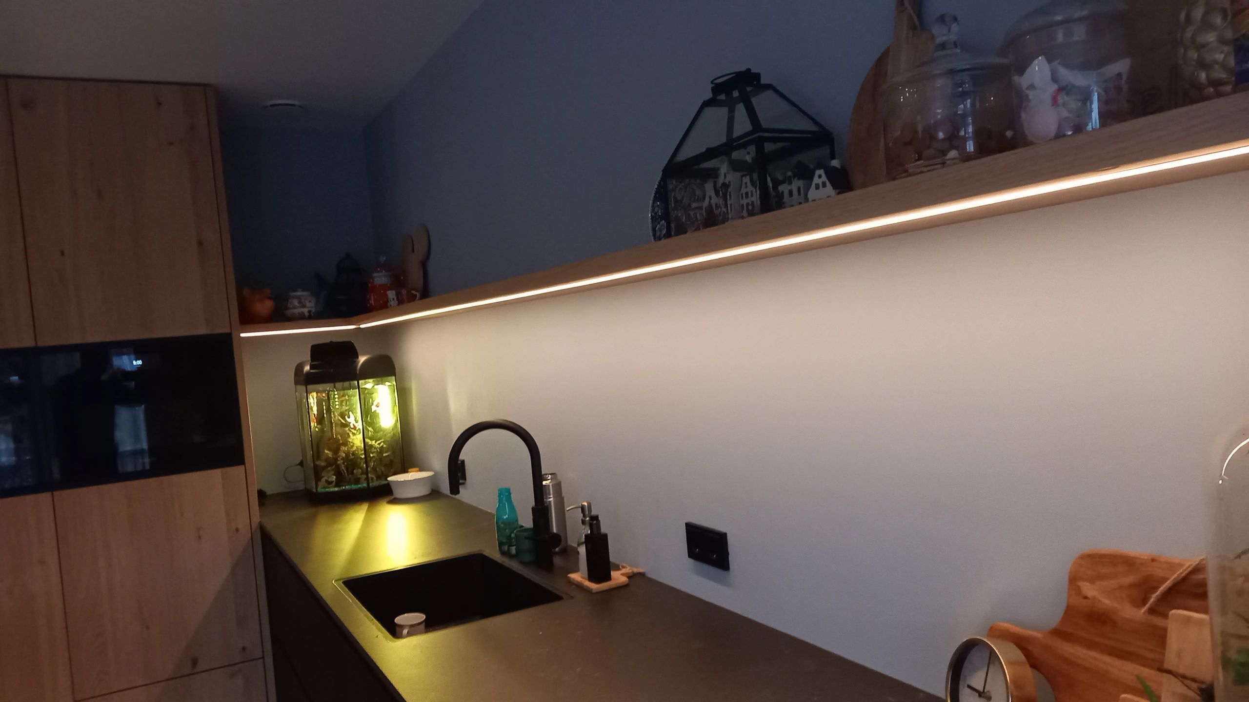 1 meter led strip Warm Wit Pro - complete set