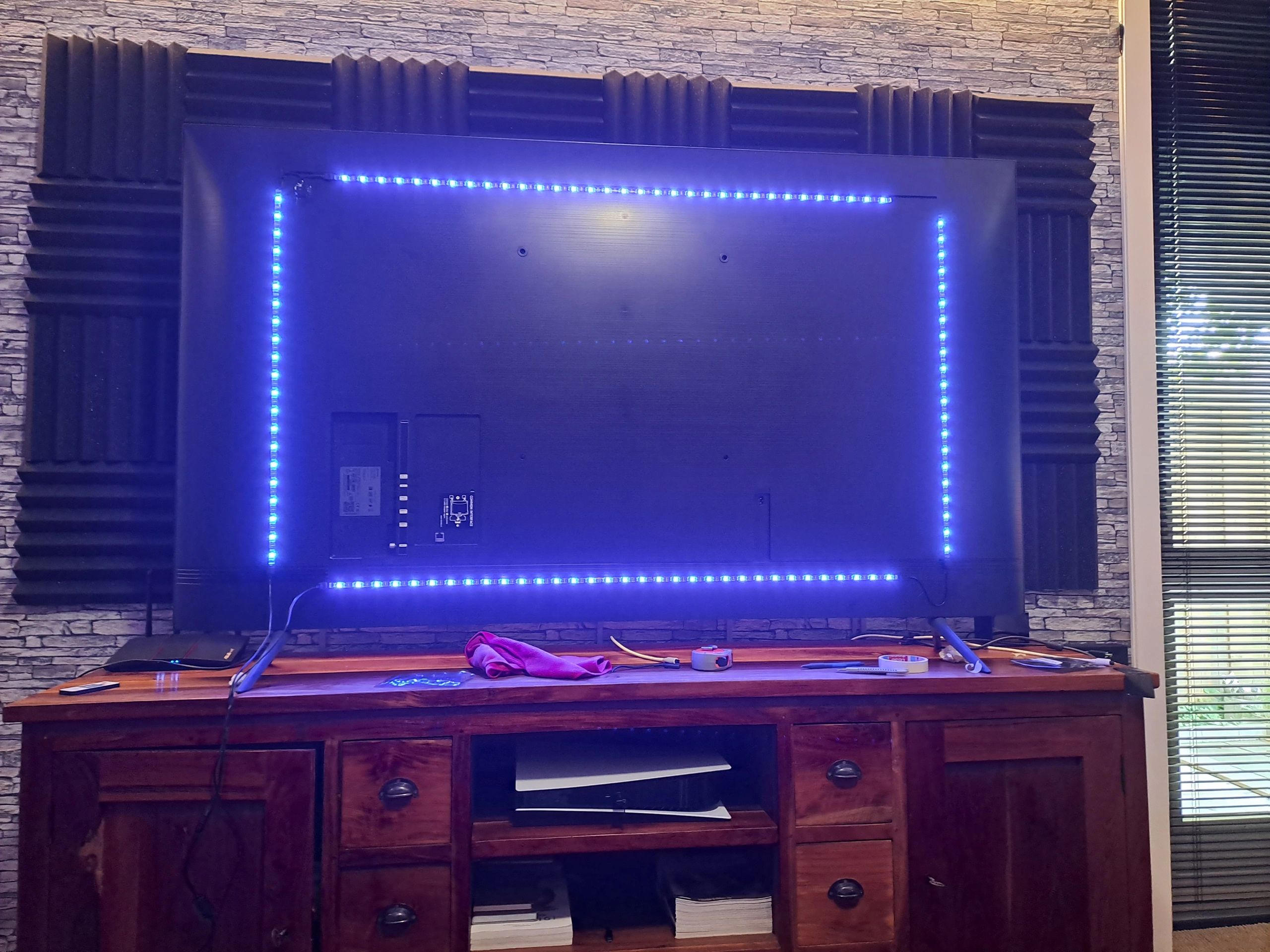TV led strip set met 4 RGB strips voor TV’s van 32 tot 40 inch