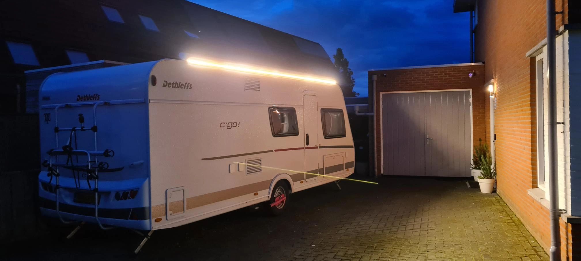 1 meter led strip Warm Wit Pro - complete set