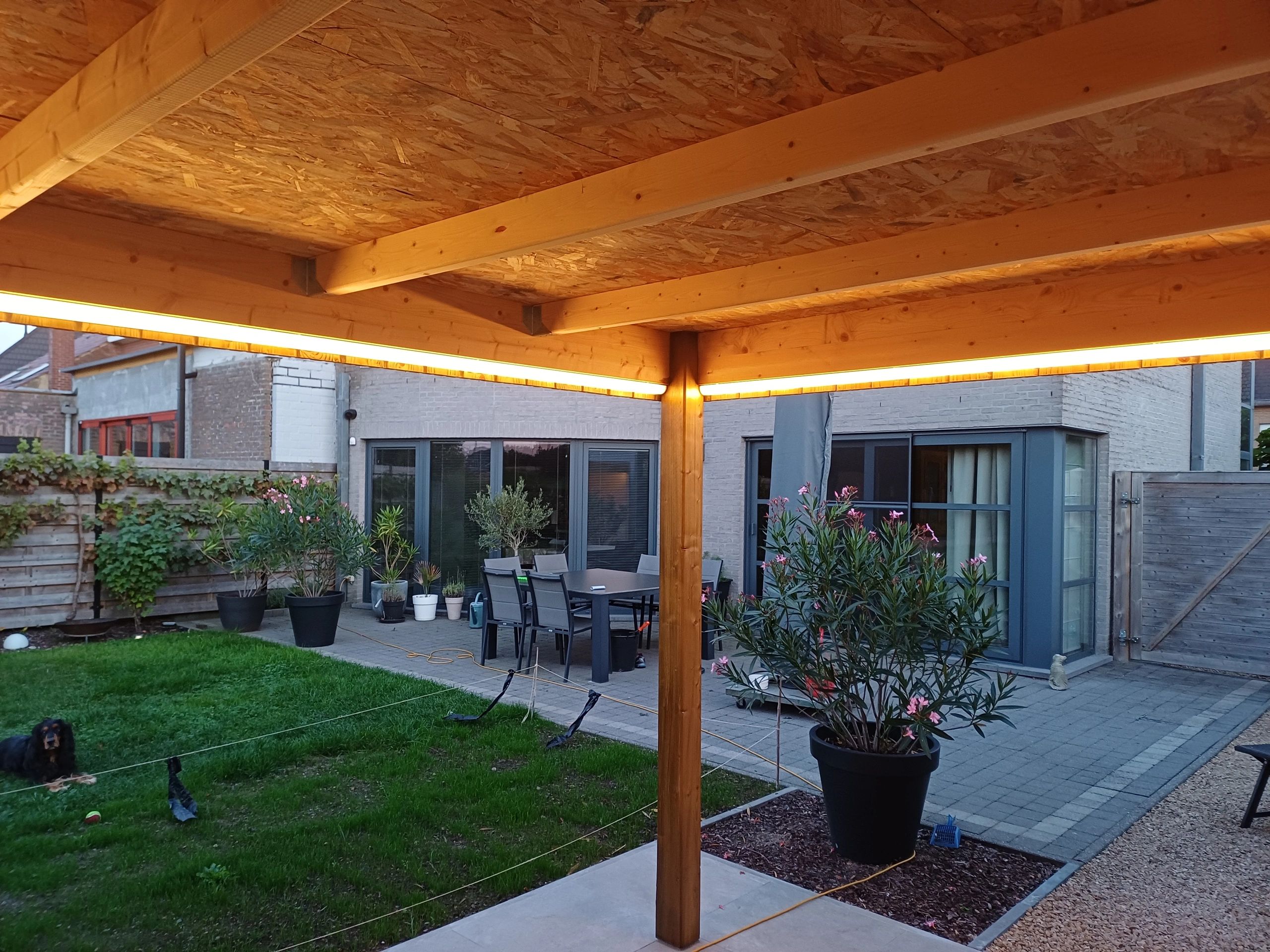 Terrasoverkapping verlichting set 3 meter