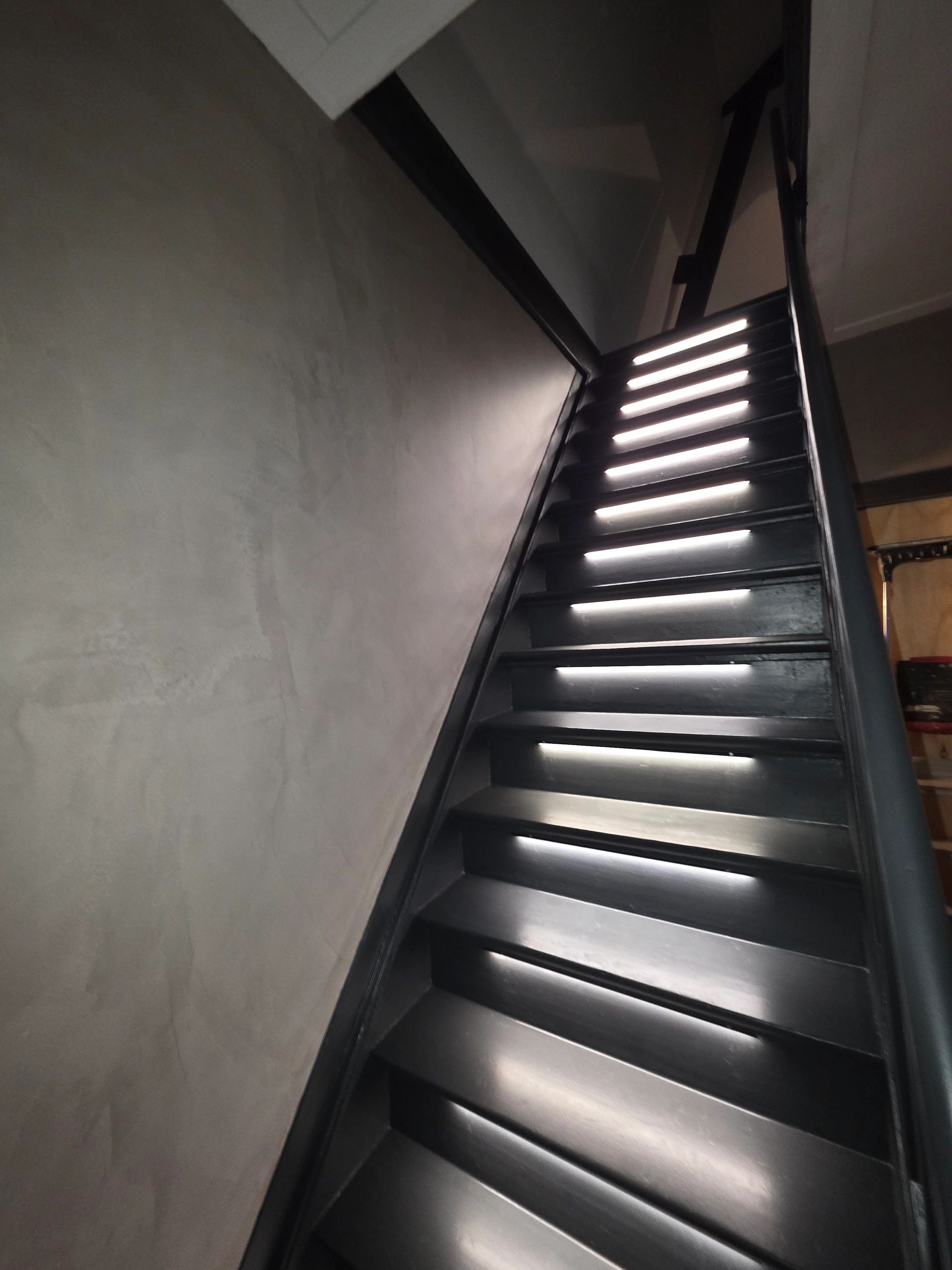 Led trapverlichting set COB - Led strip set met profiel - Helder wit 50 cm