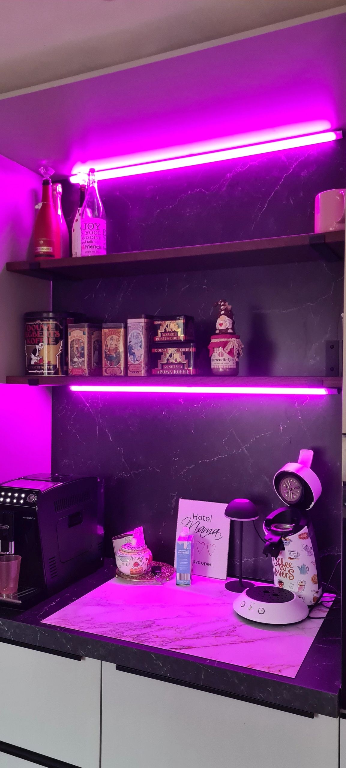 Ledstrip profiel hoek in zwart - Slim line - compleet inclusief afdekkap 1 meter