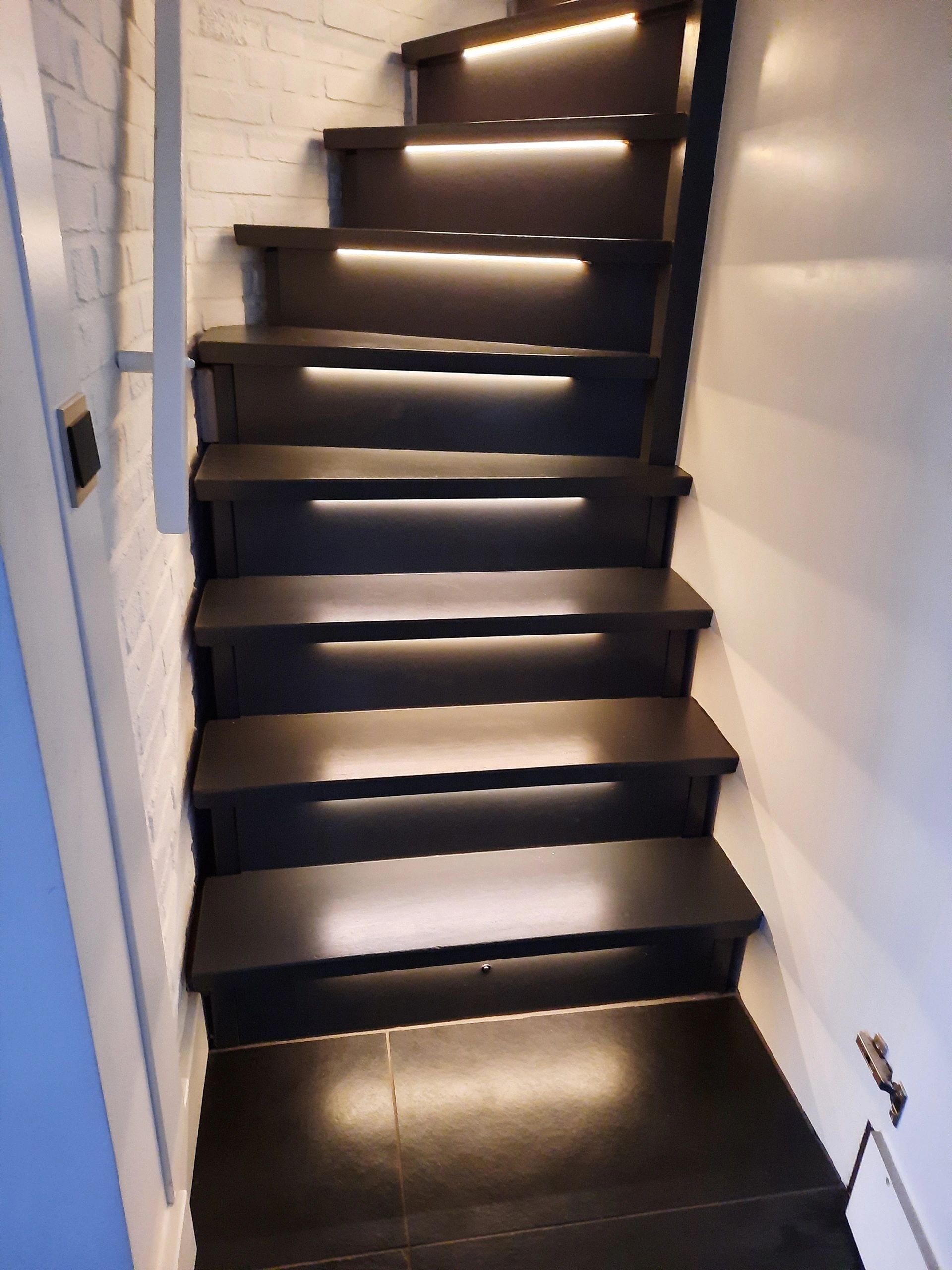 Trapverlichting COB led strip Warm Wit complete set 130 CM