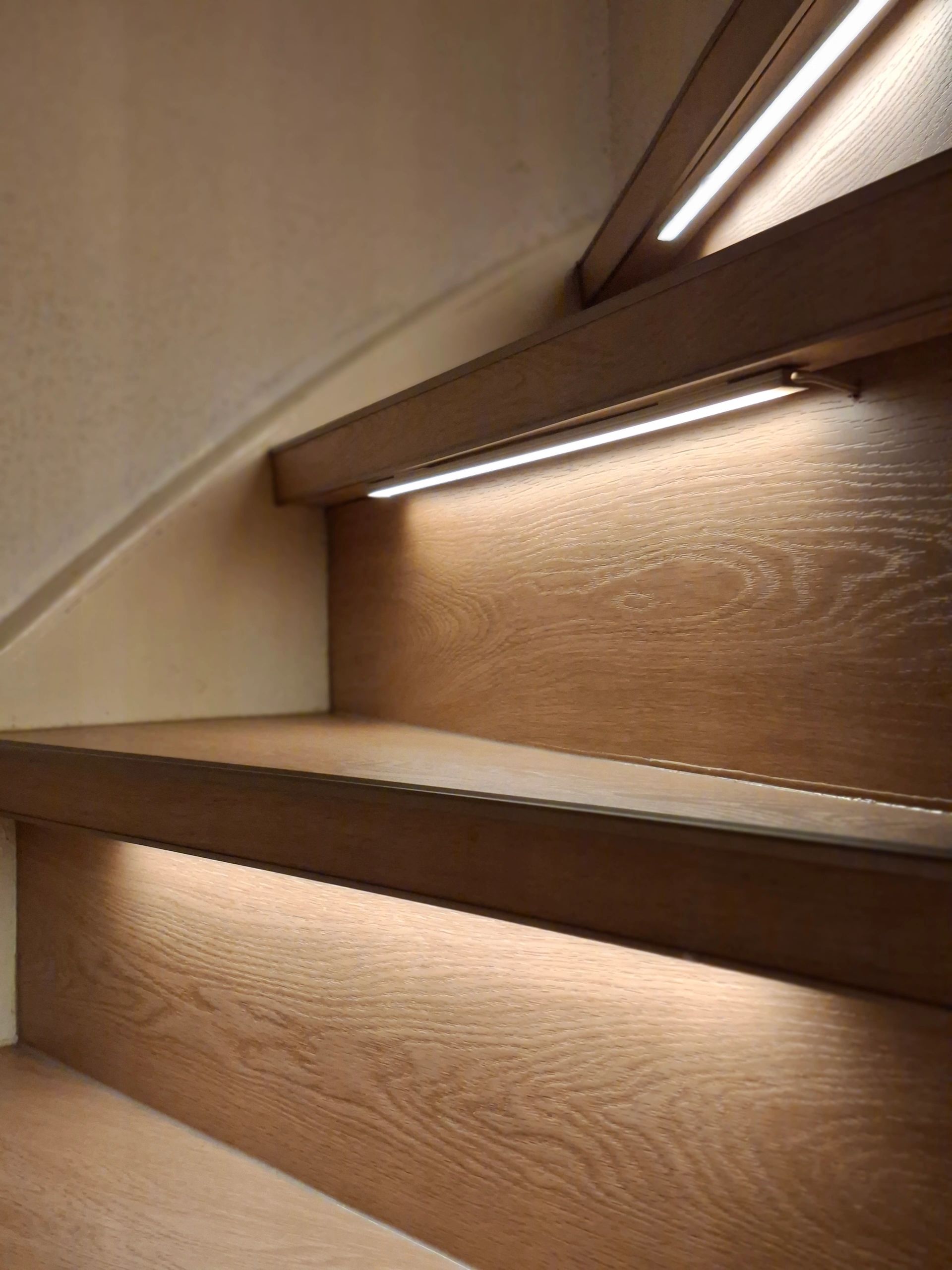 Dynamische trapverlichting set Premium 50 cm met profiel