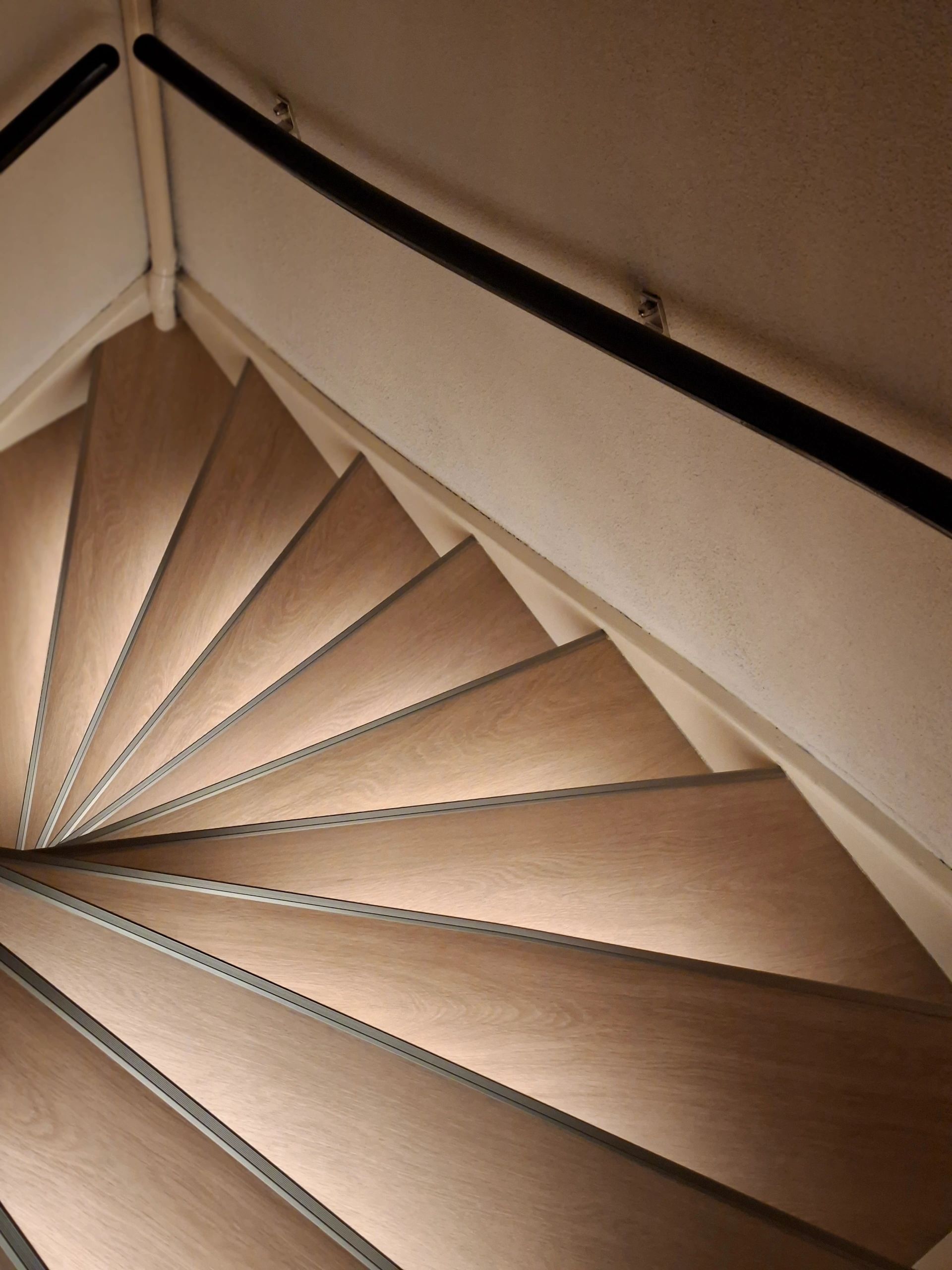 Dynamische trapverlichting set Premium 50 cm met profiel