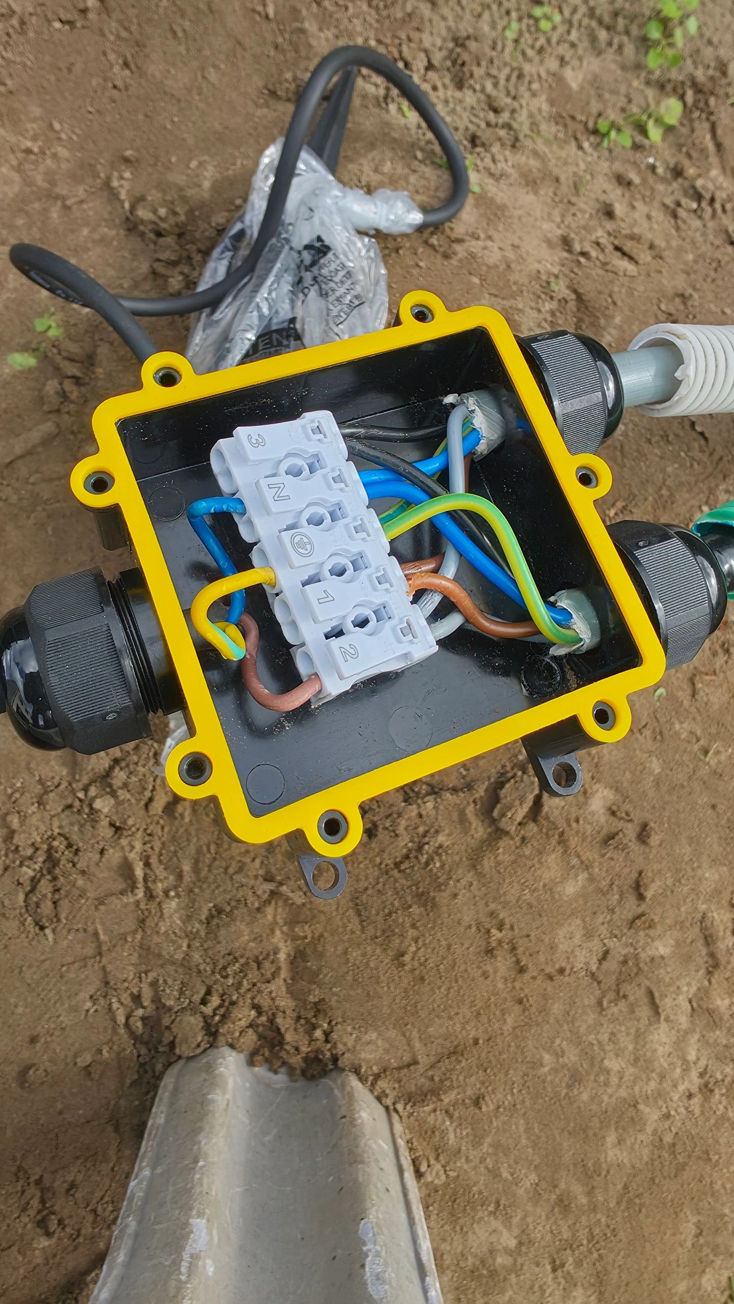 Waterdichte lasdoos IP68 3-weg Y-stuk - Voordeelset van 3
