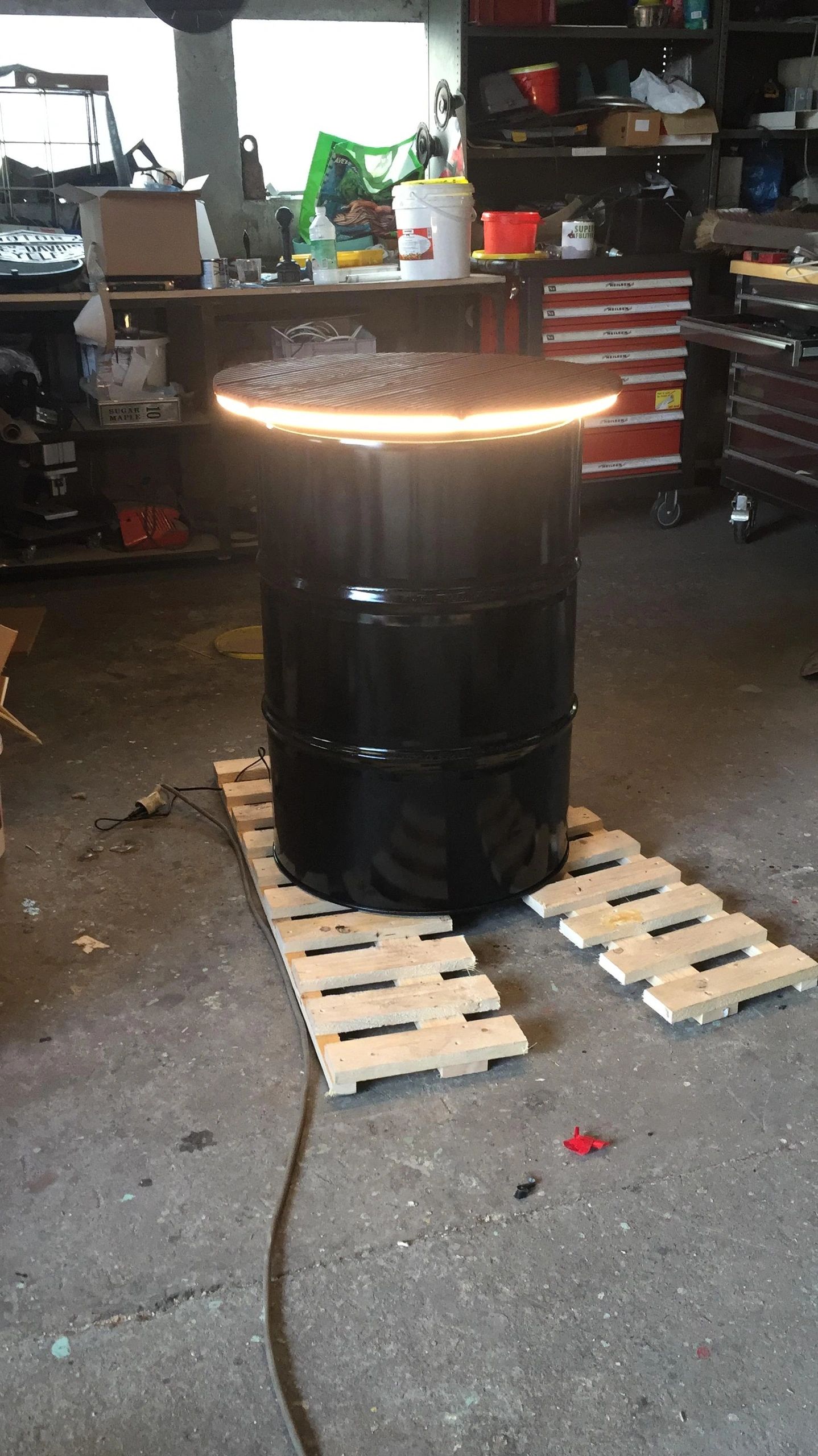 5 meter Neon Led Flex Warm Wit Midi Top View - losse strip