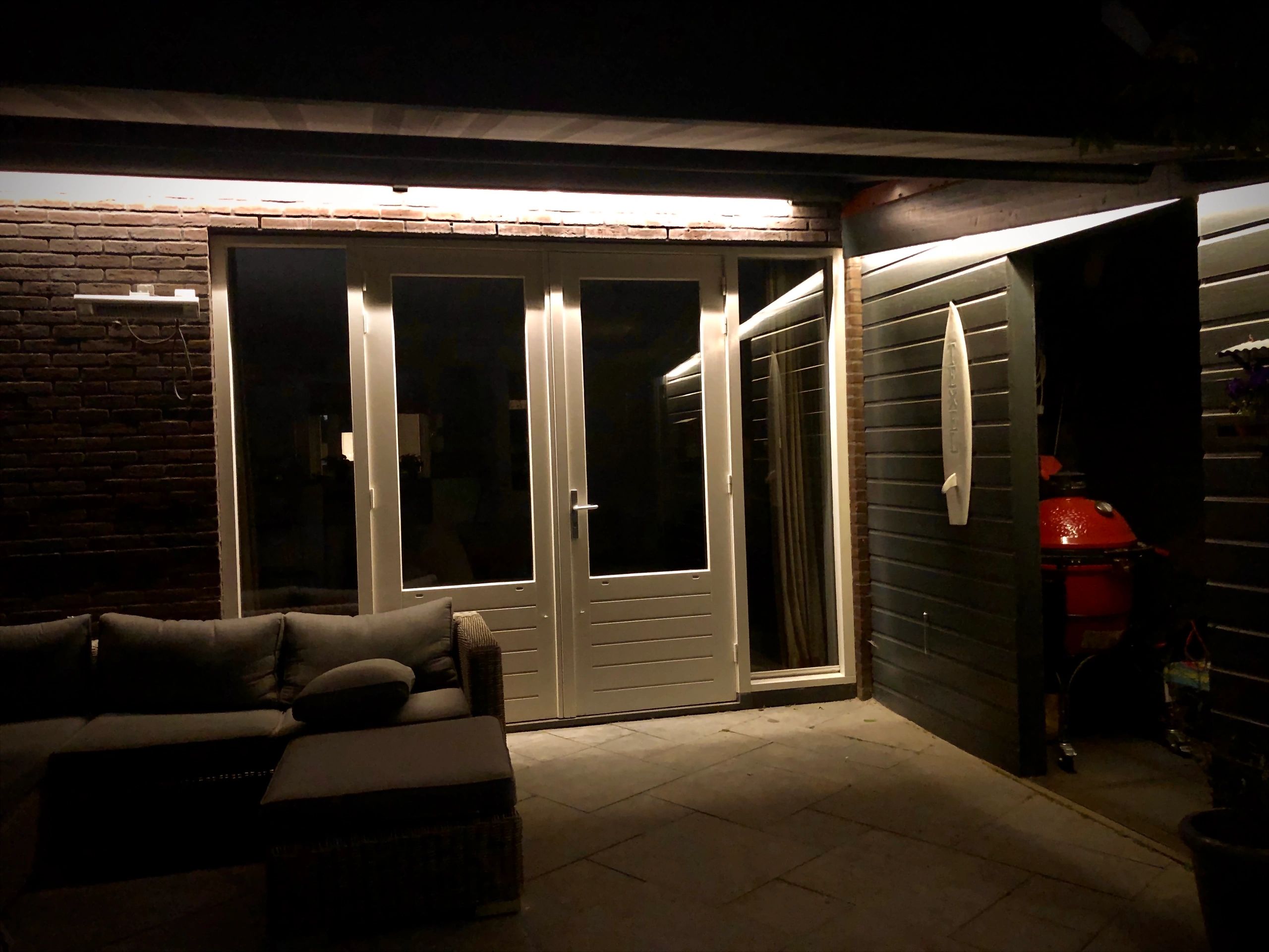 2 meter Warm Wit led strip voor buiten losse strip