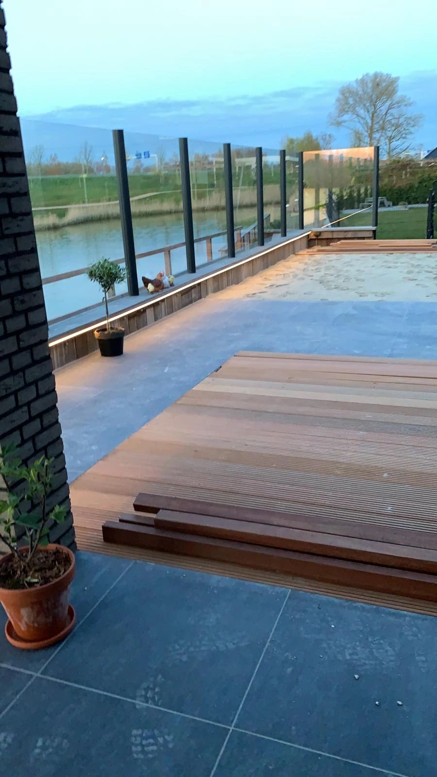 Ledstrip hoekprofiel zwart - Slim line - compleet inclusief afdekkap 1 meter