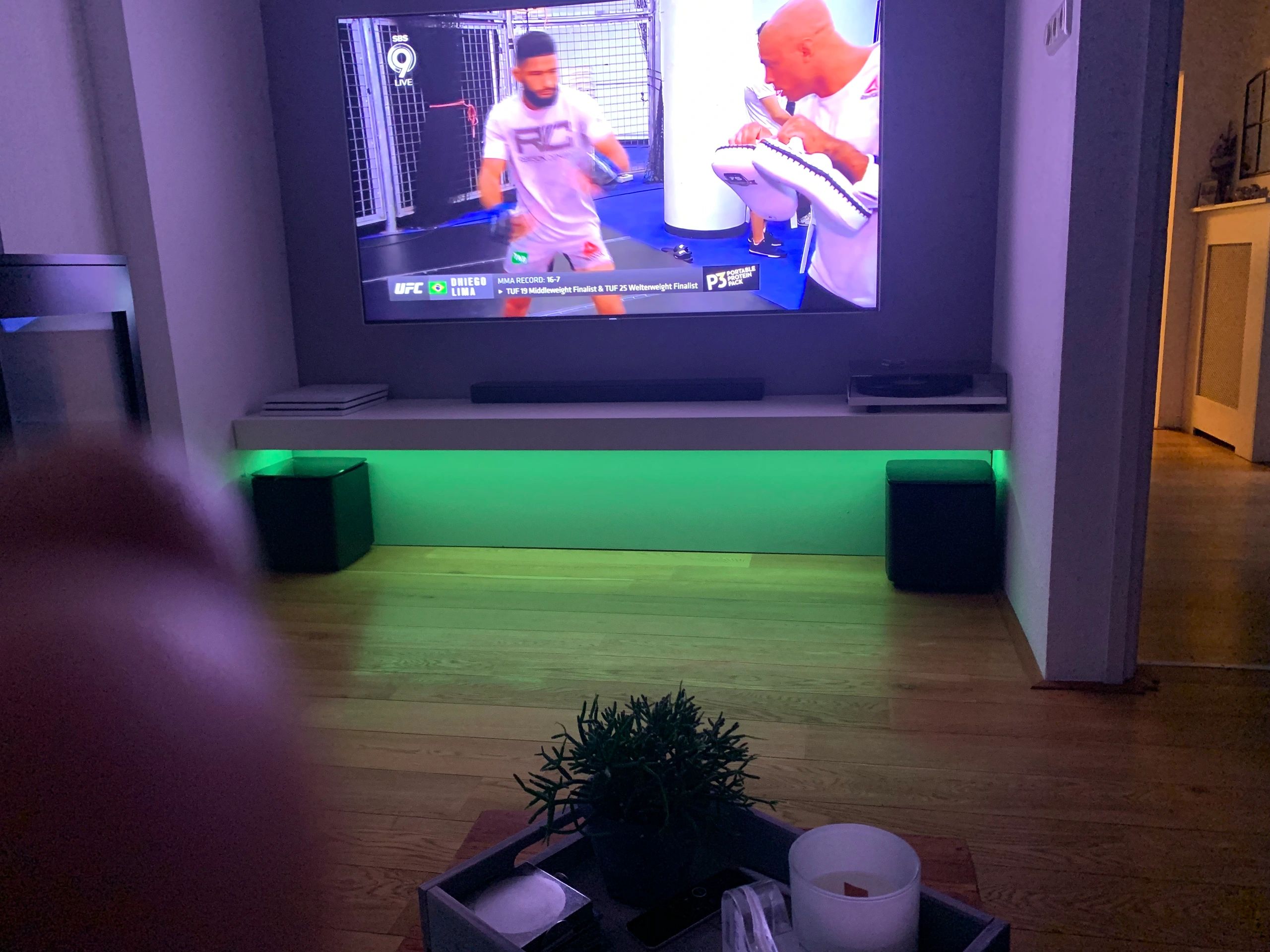 Ledstrip profiel breed opbouw laag model - compleet inclusief afdekkap 1 meter