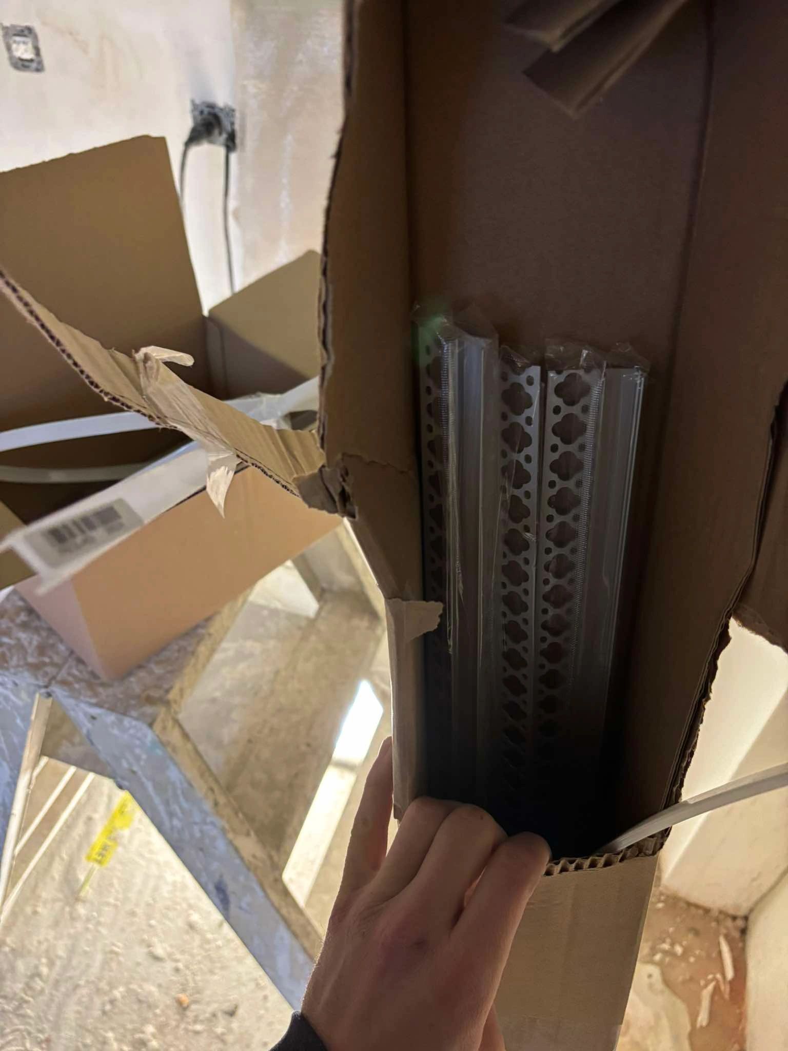 Led tegel profiel / led stuc profiel - Stucstop - 1,5 meter - Smalle variant