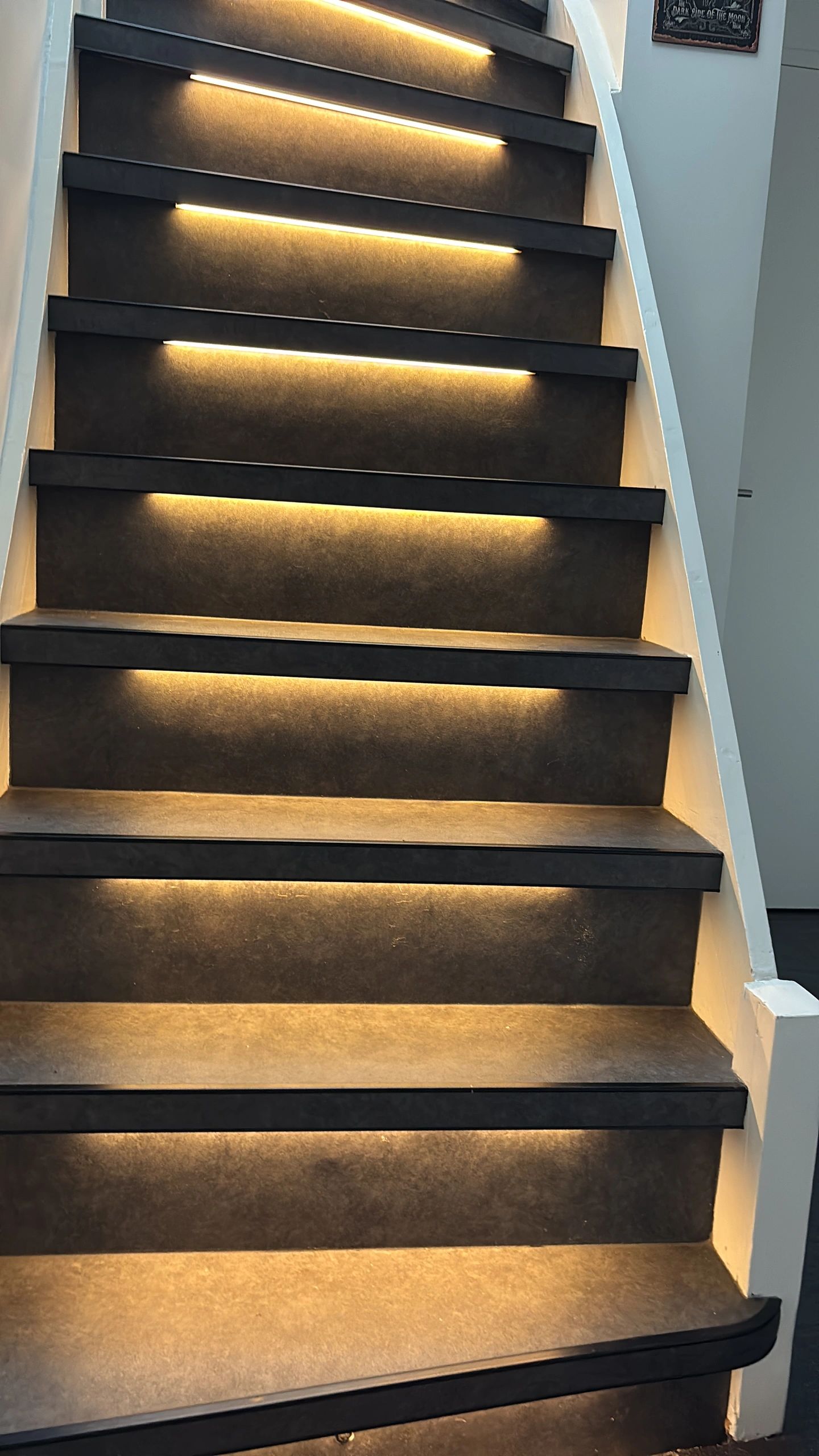 Losse trapverlichting COB led strip in profiel Warm Wit
