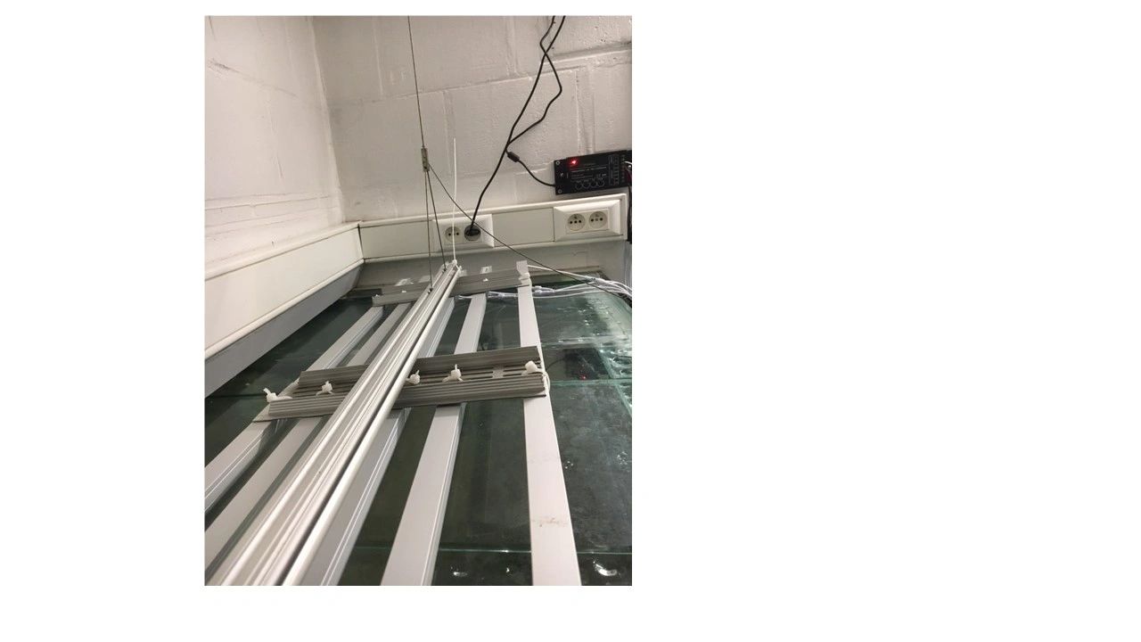 Ledstrip profiel opbouw Breed model - compleet met ronde afdekkap 1,5 meter