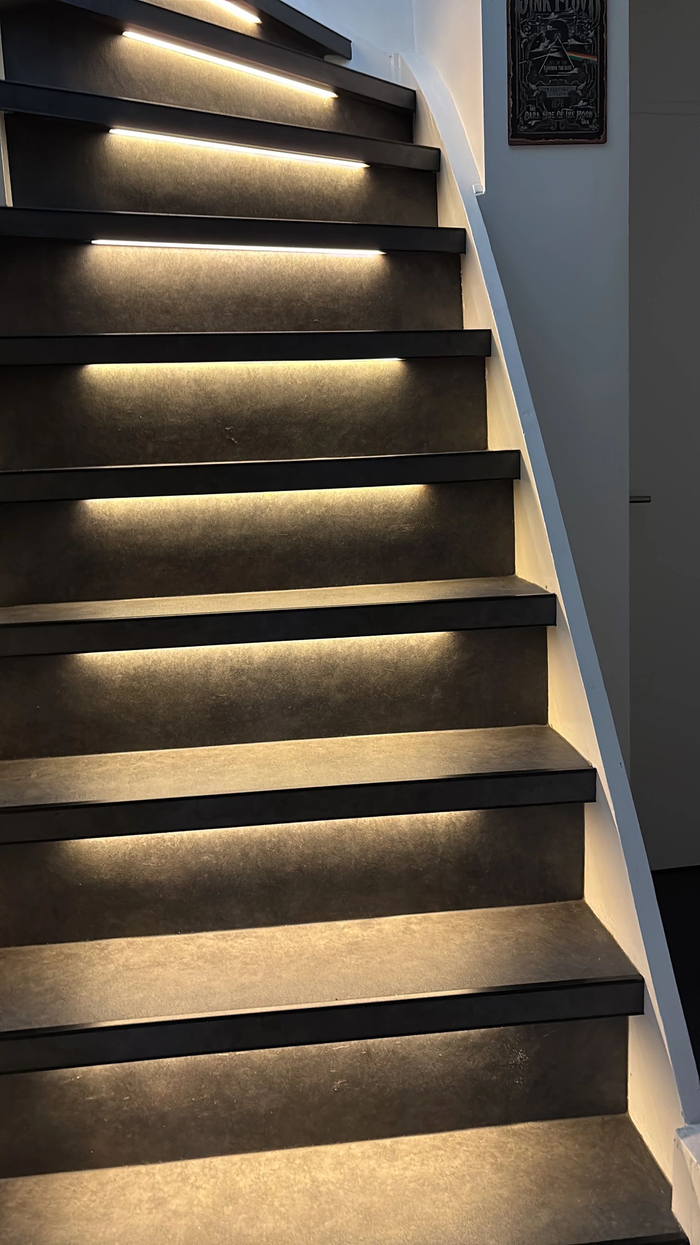 Losse trapverlichting COB led strip in profiel Warm Wit