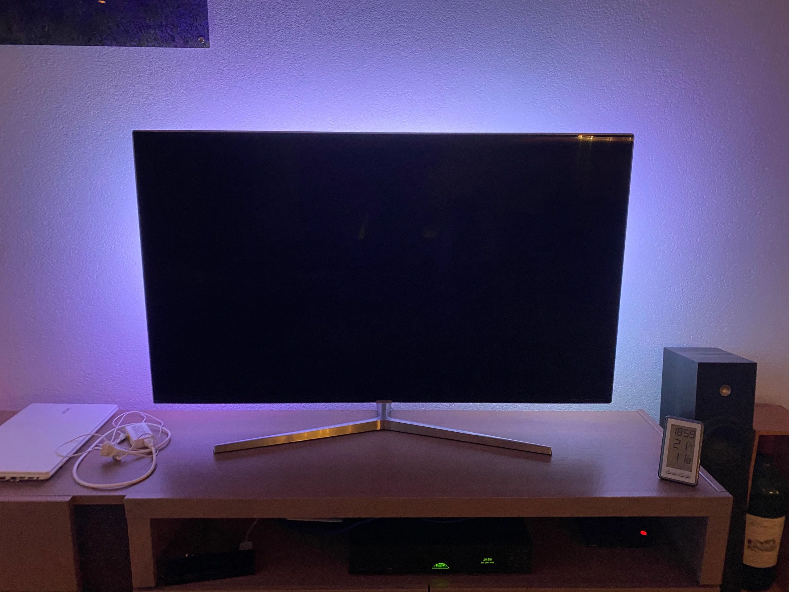 TV backlight set met 3 RGBWW ledstrips voor TV’s 40-50 inch