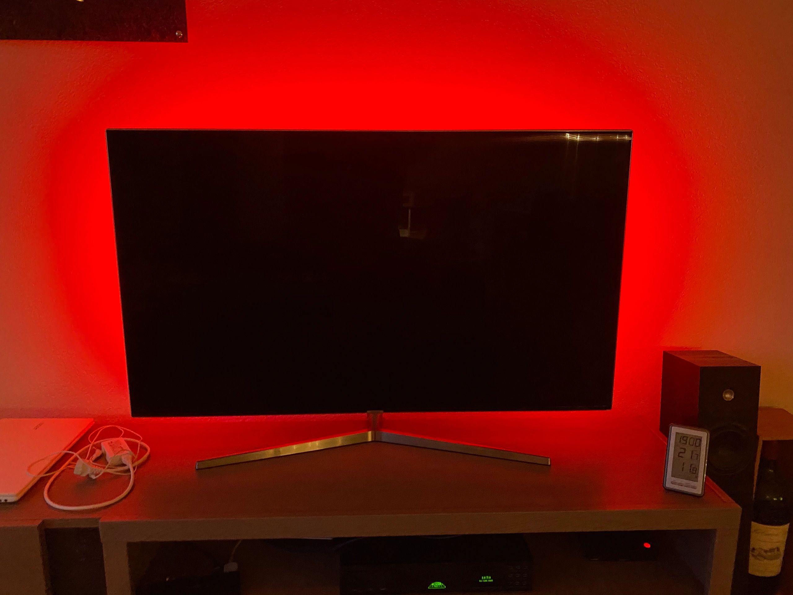 TV backlight set met 3 RGBWW ledstrips voor TV’s 40-50 inch
