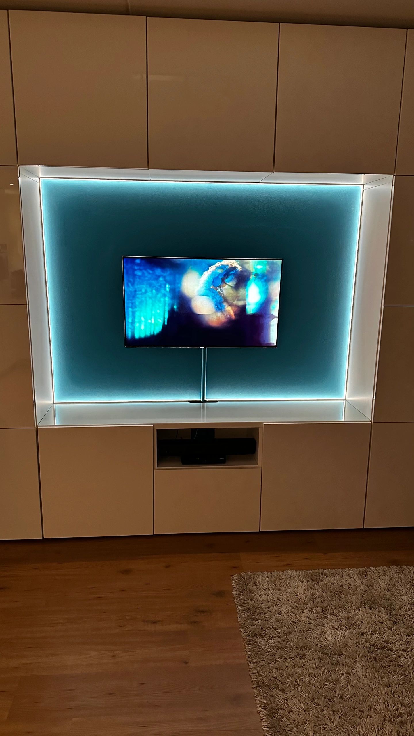 1 meter led strip Warm Wit Pro - complete set