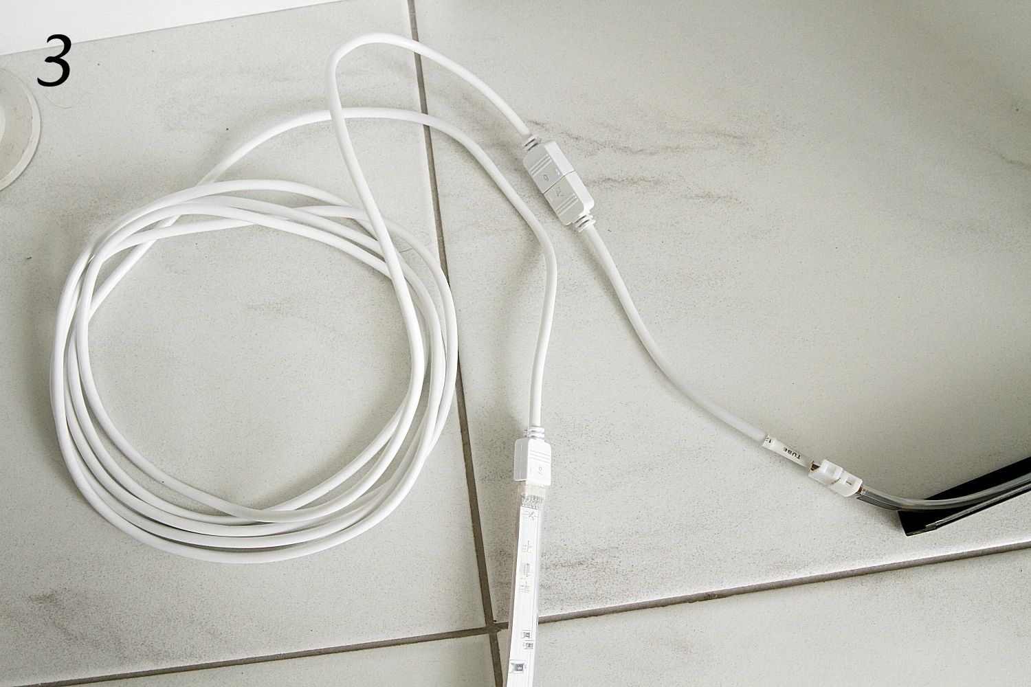 RGBWW stekker met koppelstuk