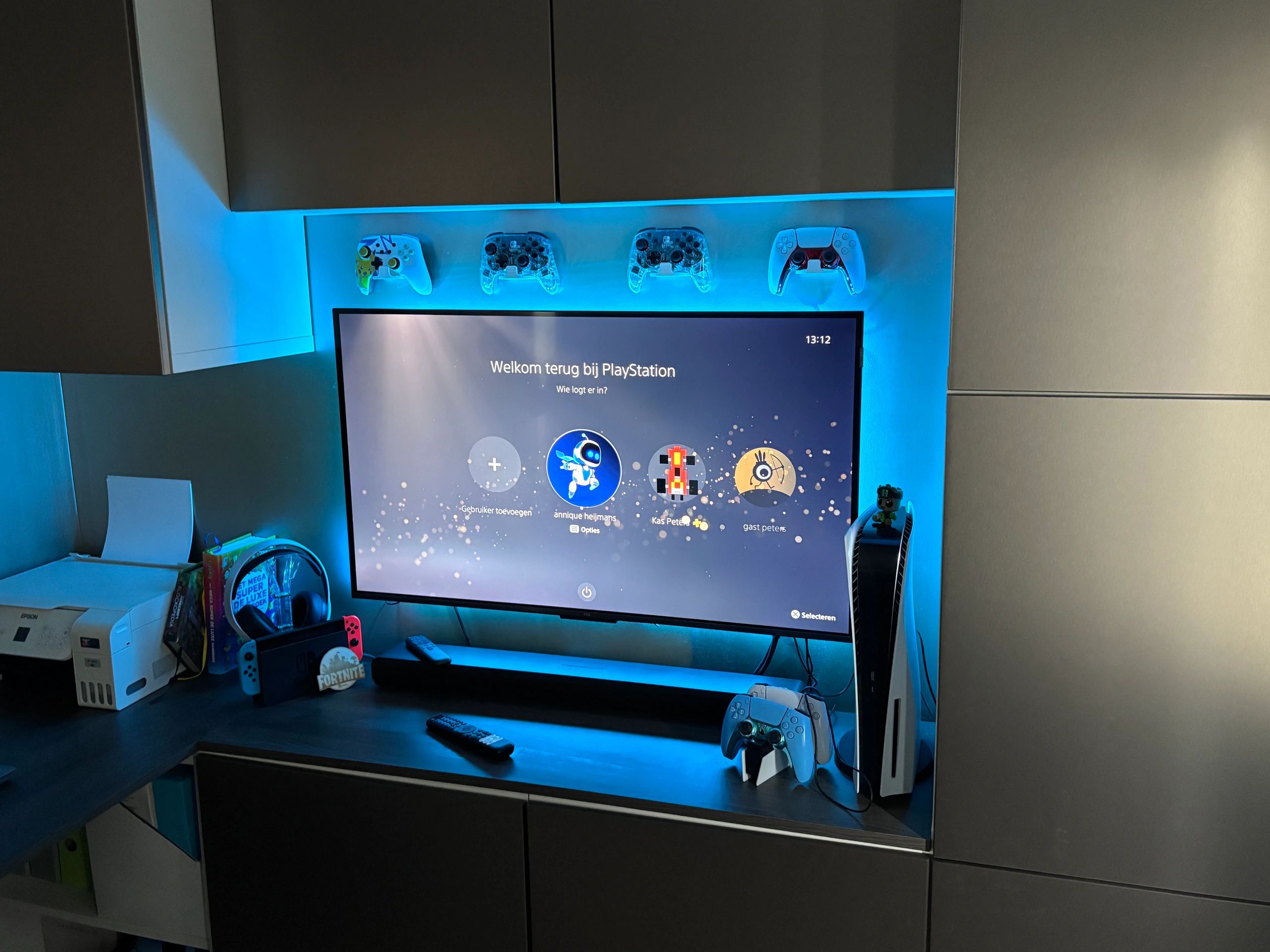TV led strip set met 4 RGB strips voor TV’s van 32 tot 40 inch