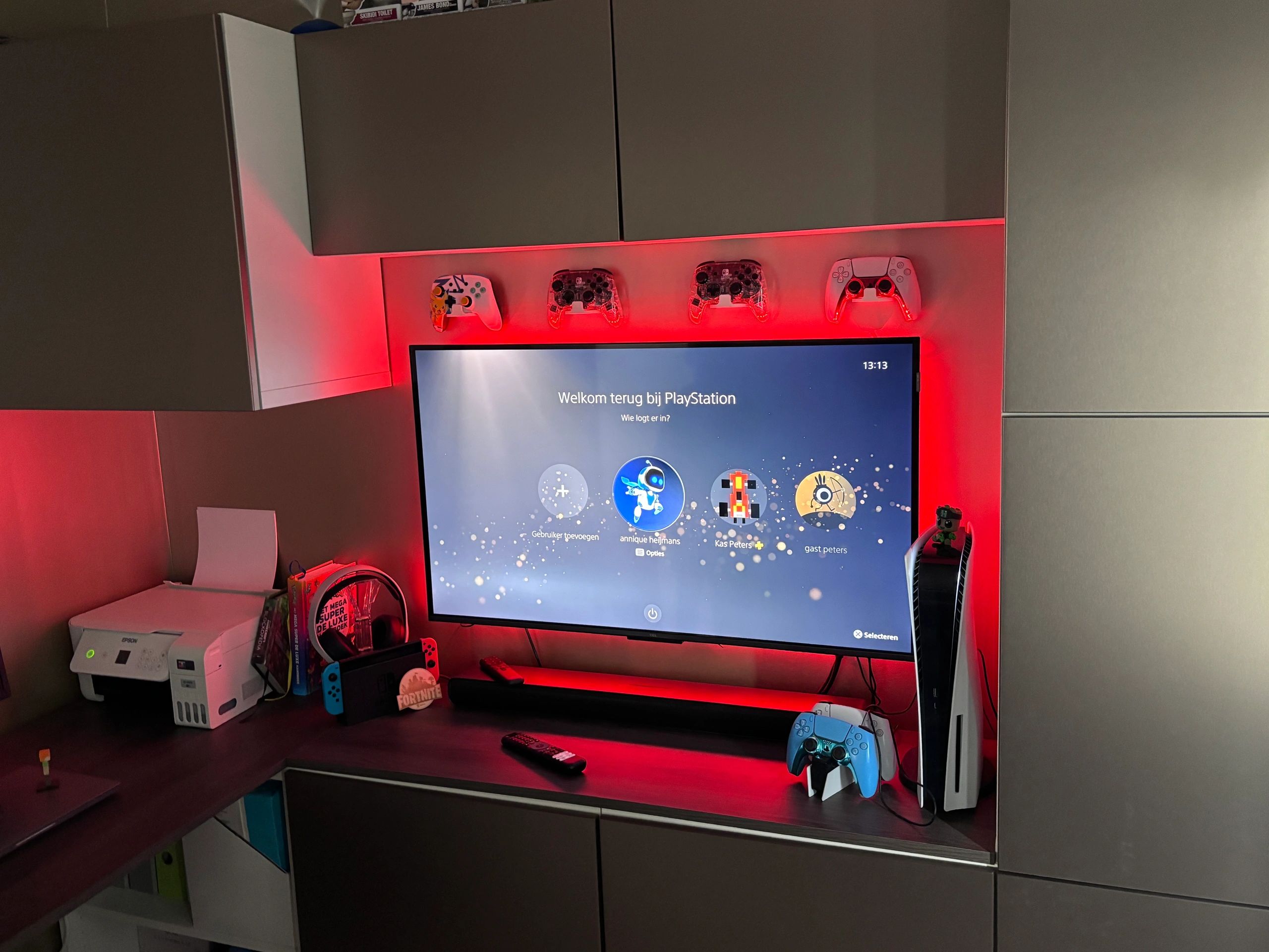 TV led strip set met 4 RGB strips voor TV’s van 32 tot 40 inch