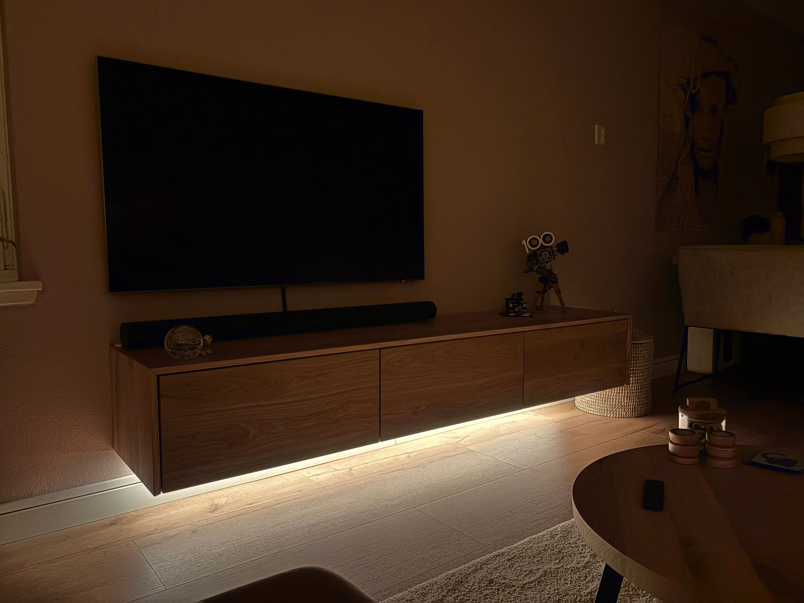 2 meter Warm Wit led strip COB met 600 leds per meter - complete set