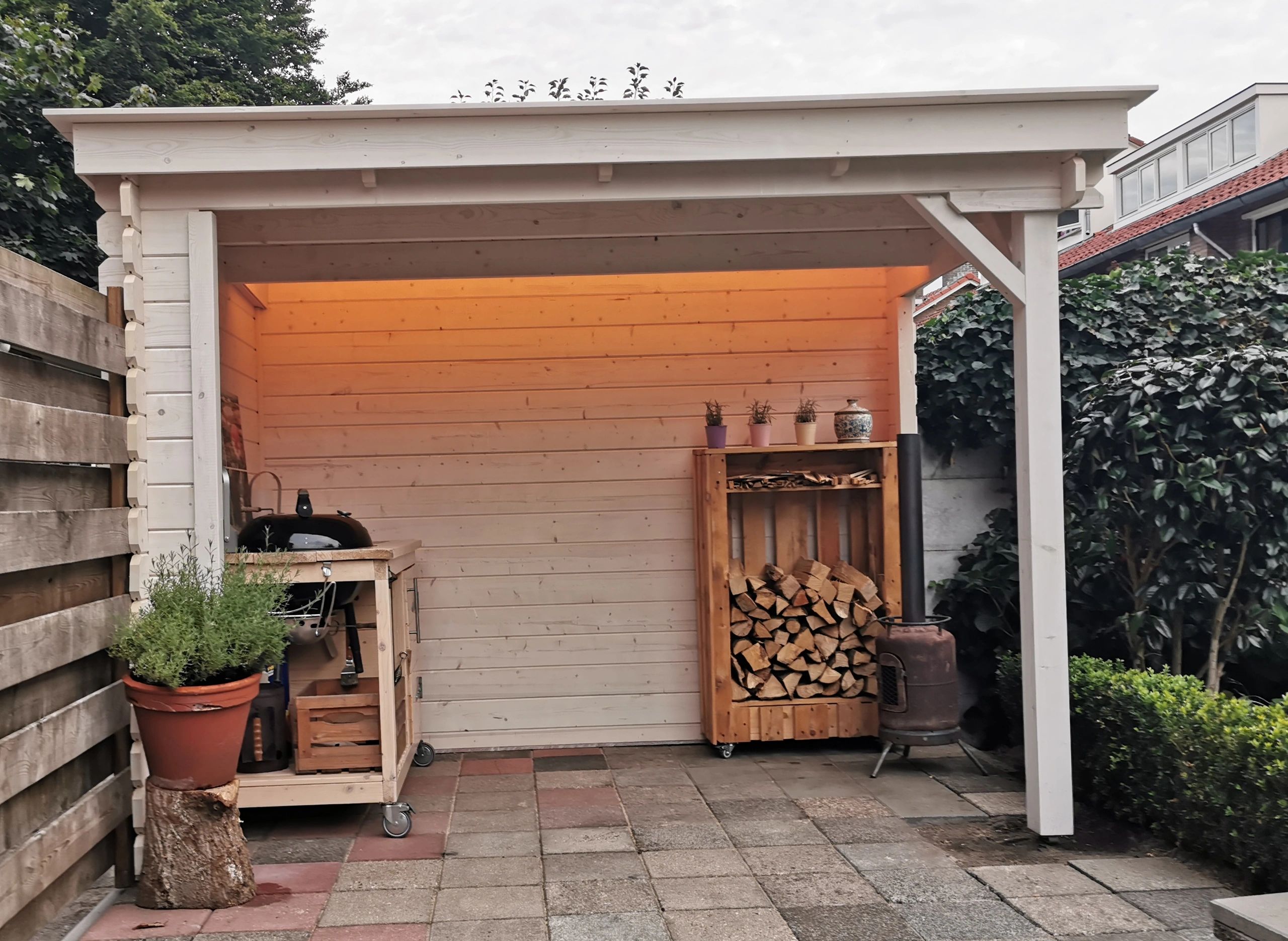 Aluminium ledstrip profiel opbouw 3M - 7 mm hoog - compleet met afdekkap