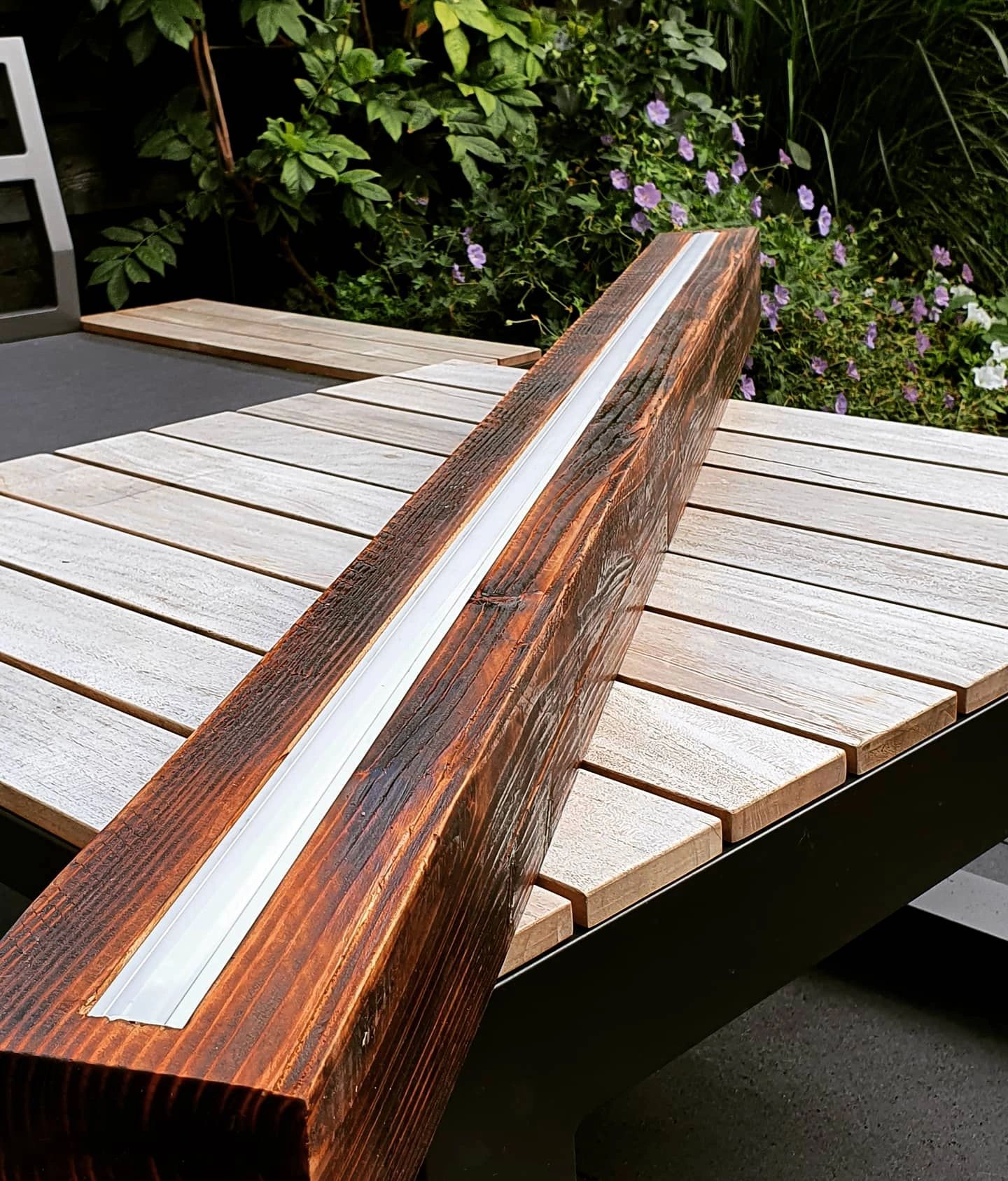 Led strip profiel inbouw Laag model - compleet inclusief afdekkap 1 meter 7 mm