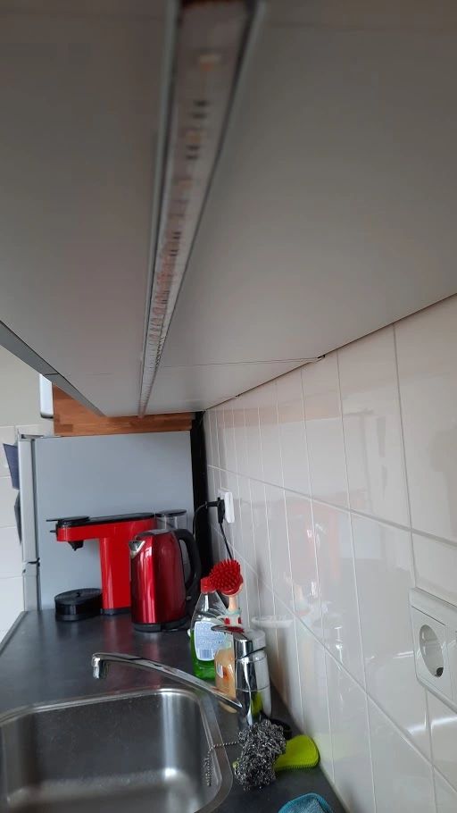 Aluminium ledstrip profiel opbouw 2M - 7 mm hoog - compleet met afdekkap