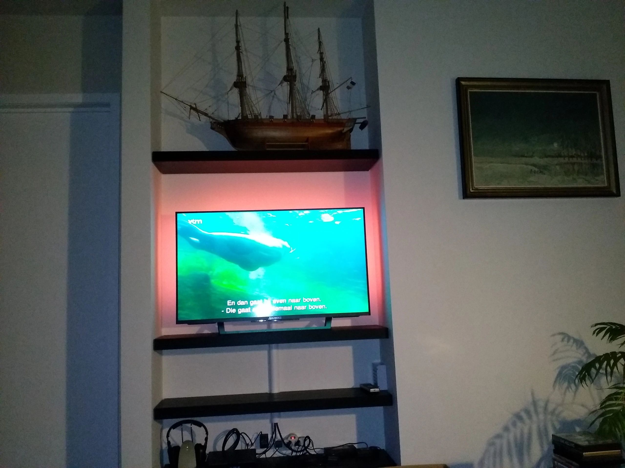 TV led strip set met 3 RGB strips voor TV’s > 60 inch