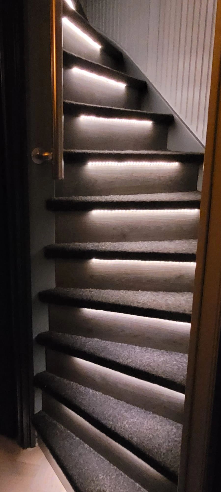 Trapverlichting COB led strip Warm Wit complete set 50 CM