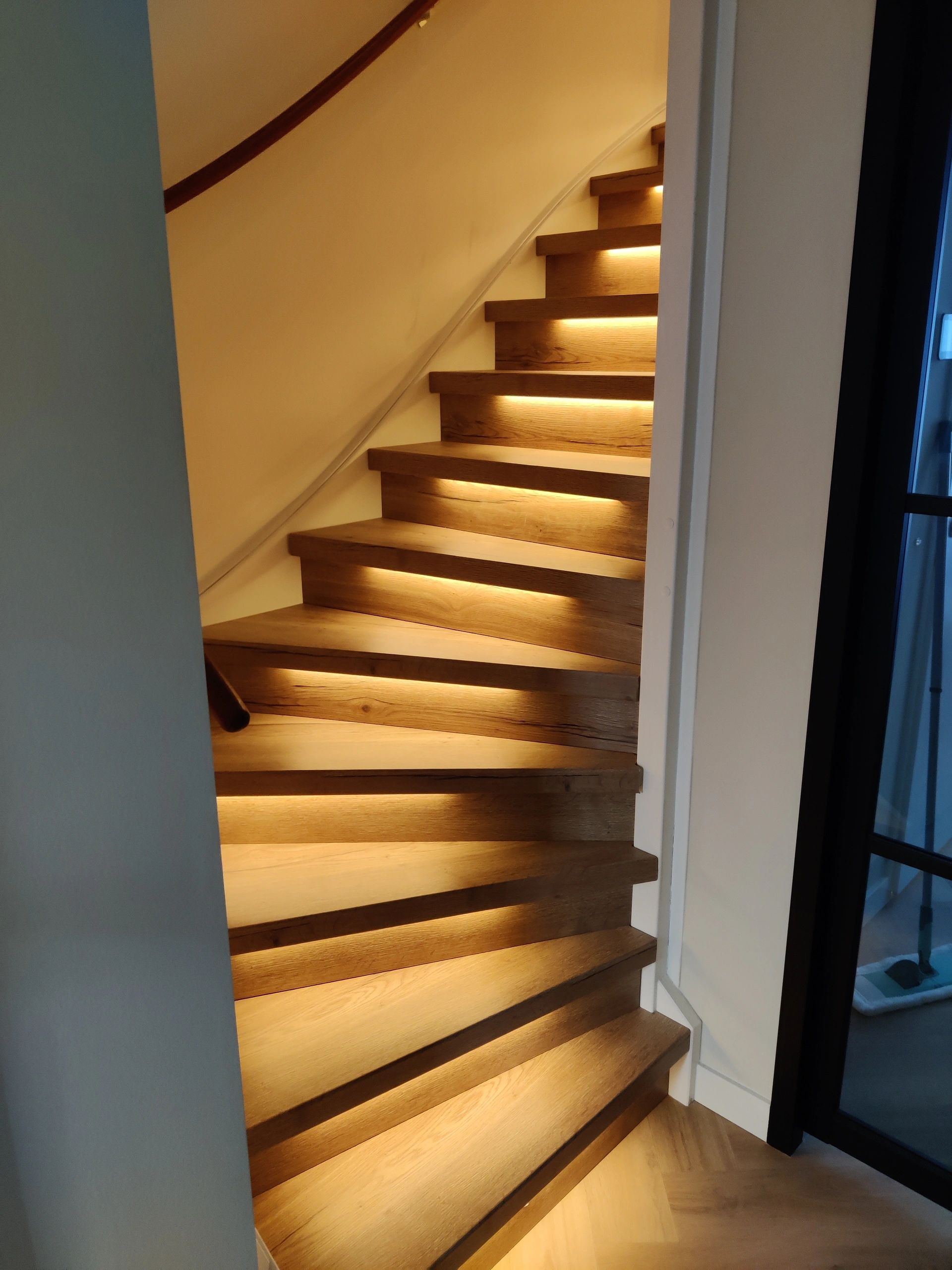 Trapverlichting COB led strip Warm Wit complete set 50 CM