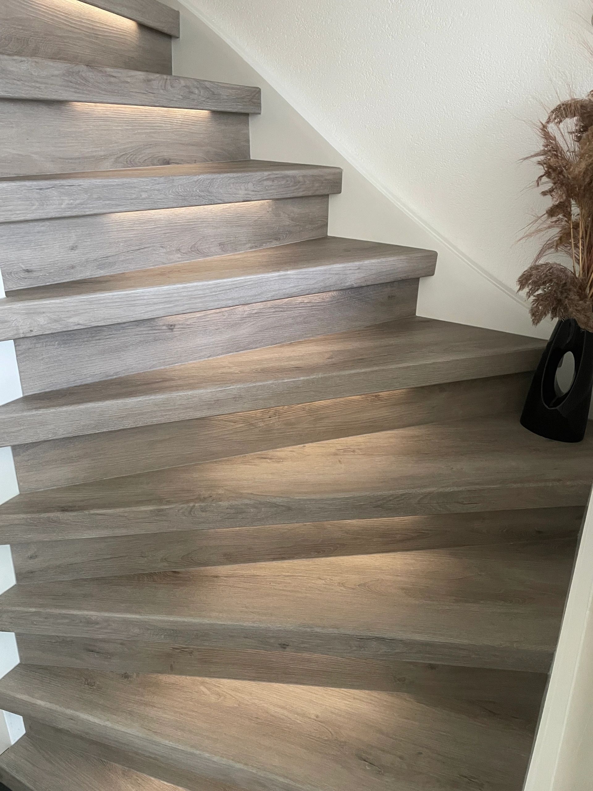 Dynamische trapverlichting set Premium 50 cm met profiel