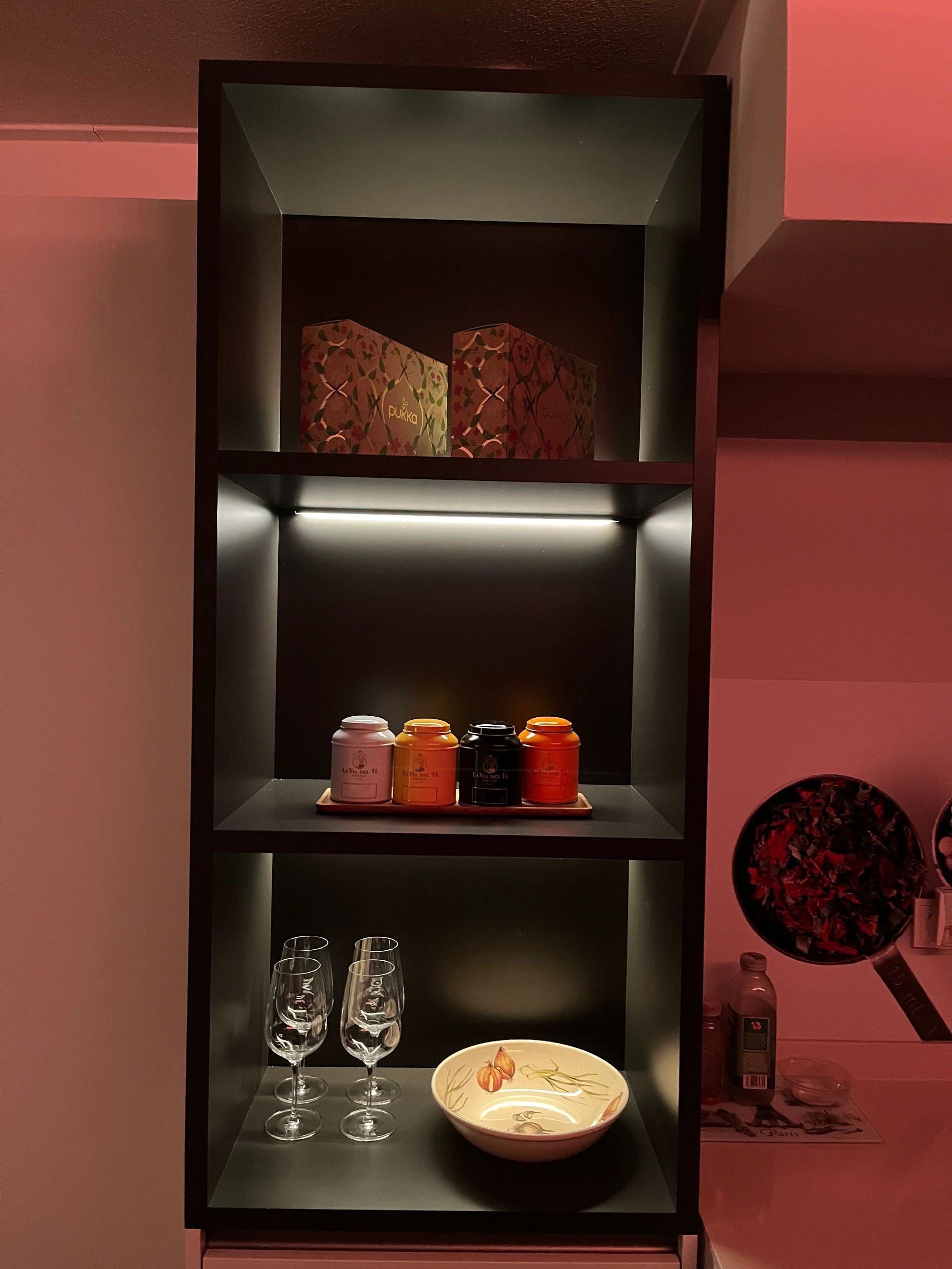 Losse trapverlichting COB led strip in profiel Warm Wit