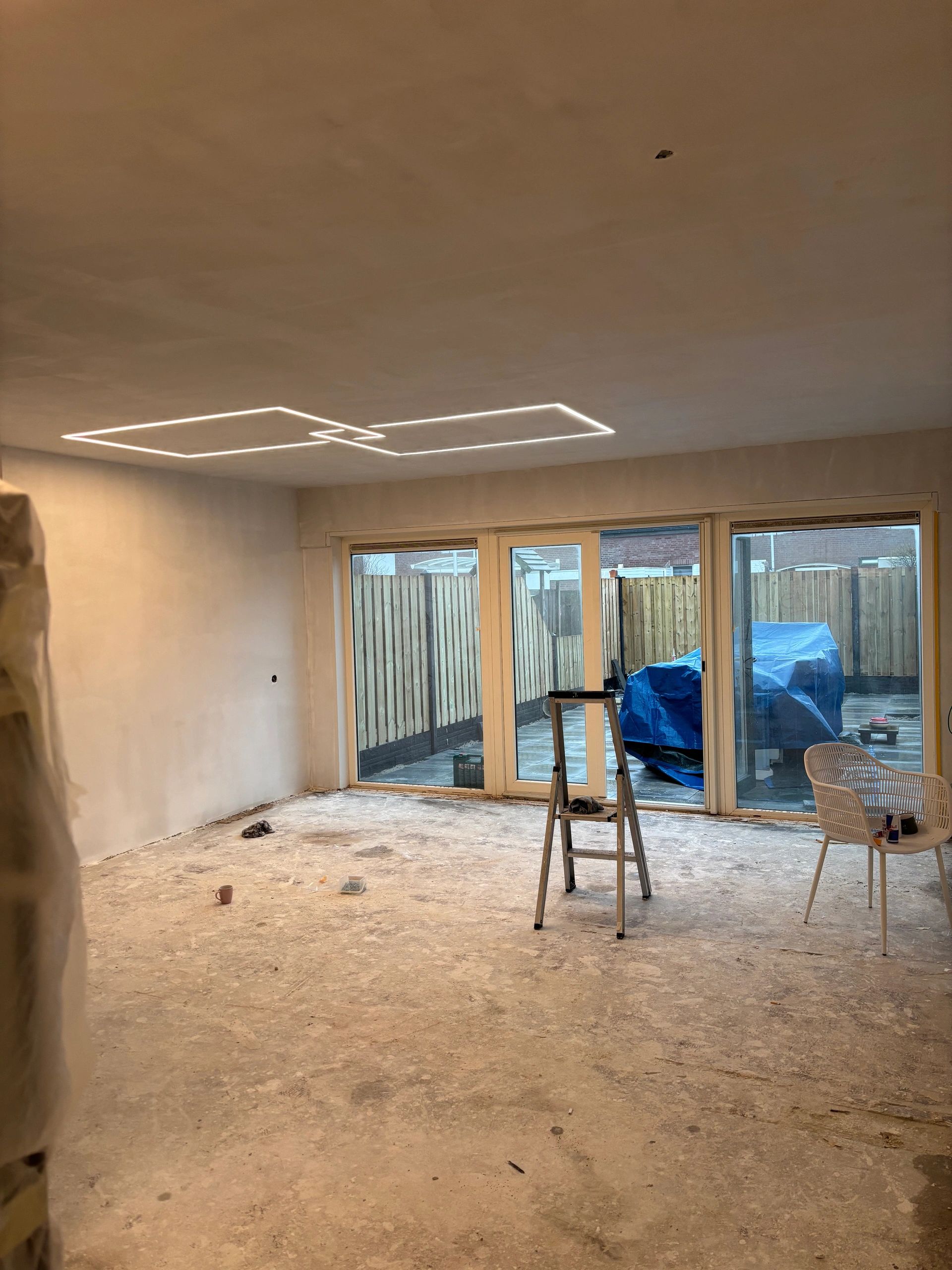 Led stuc profiel 1,5 meter brede variant