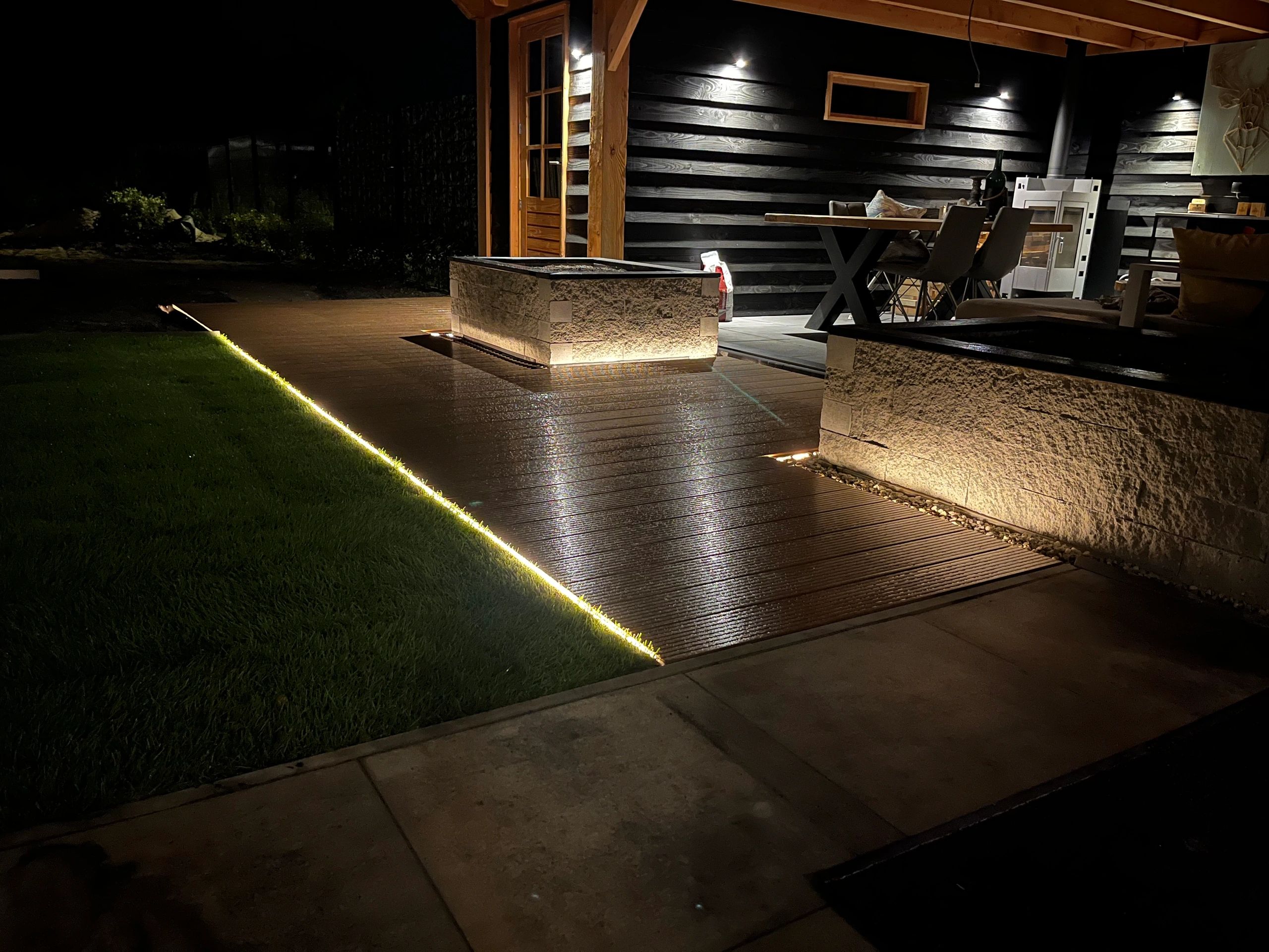 3 meter Neon LED Flex Midi recht Warm Wit - complete set neon verlichting