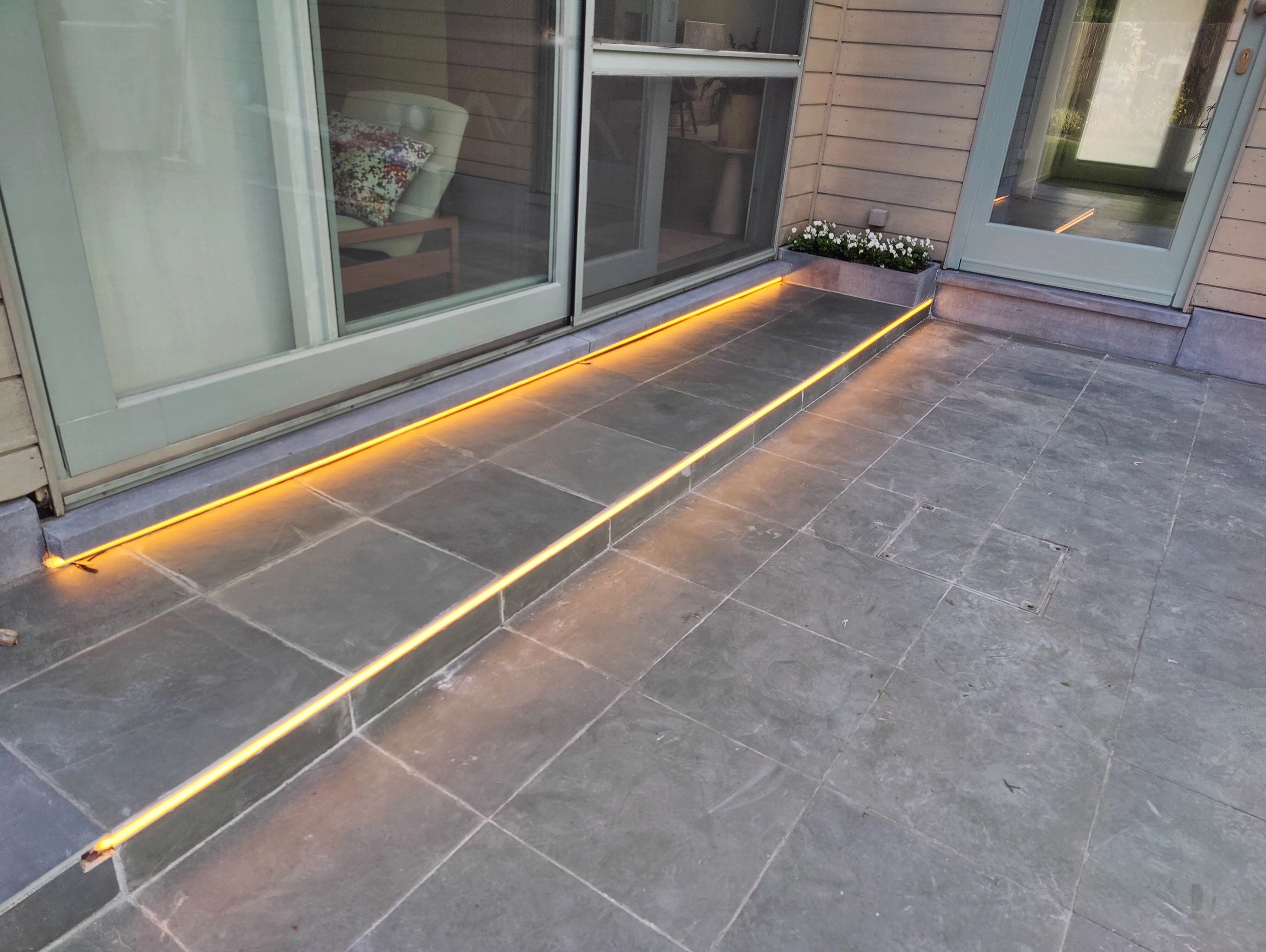 Led strip profiel inbouw Laag model - compleet met afdekkap 1,5 meter 7 mm hoog