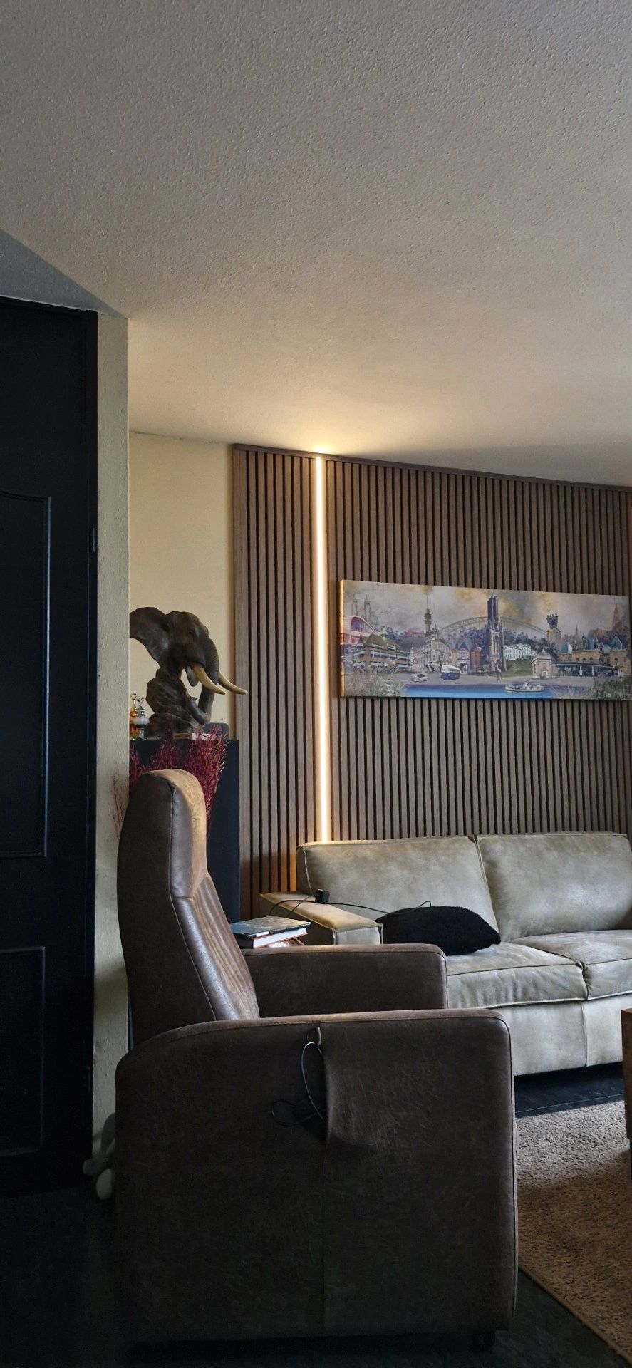 Led strip in flexibel wit inbouwprofiel | warm wit | 5 meter