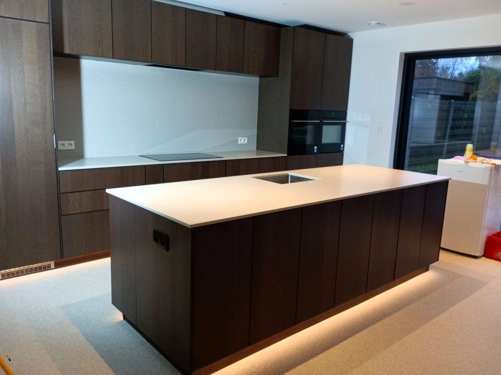 Aluminium ledstrip profiel opbouw 3M - 7 mm hoog - compleet met afdekkap