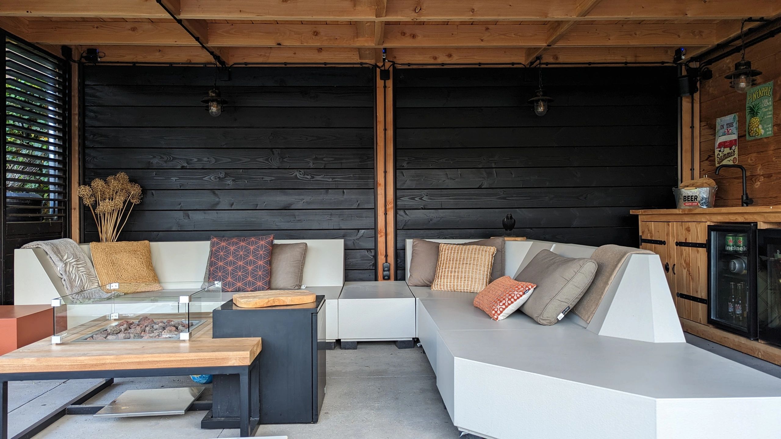 Aluminium ledstrip hoekprofiel zwart 2M breed - Compleet met afdekkap