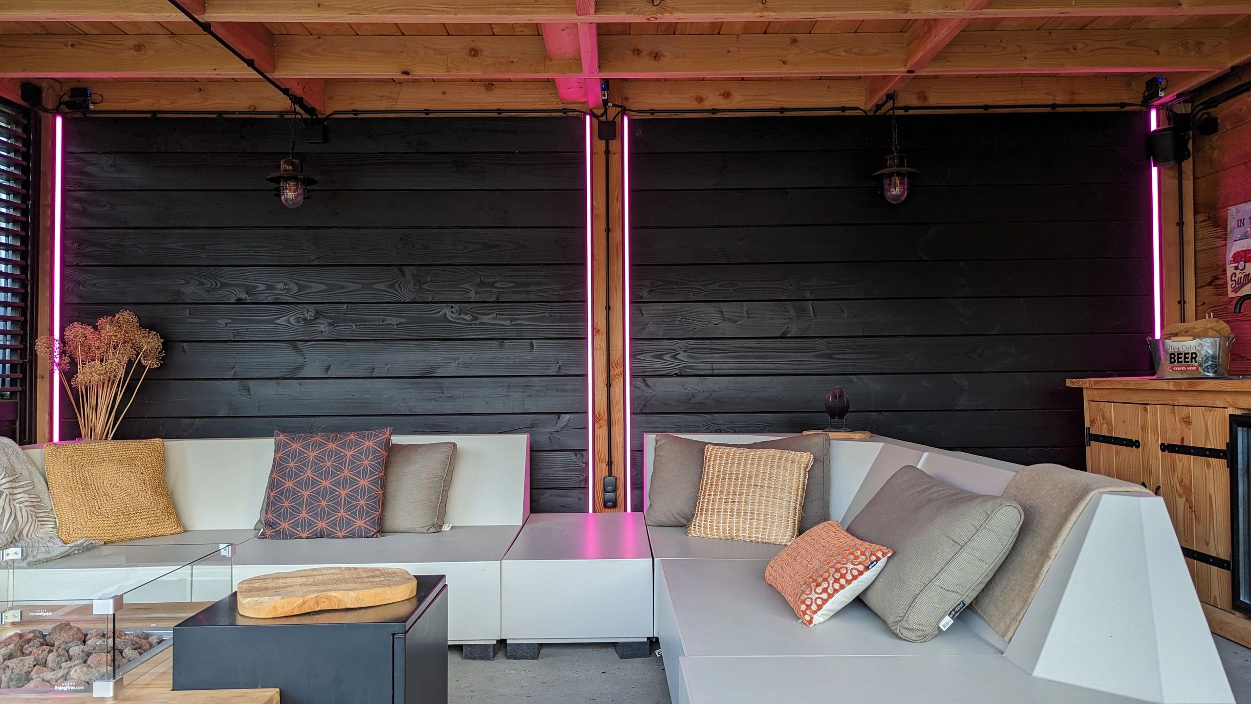 Aluminium ledstrip hoekprofiel zwart 1M breed - Compleet met afdekkap