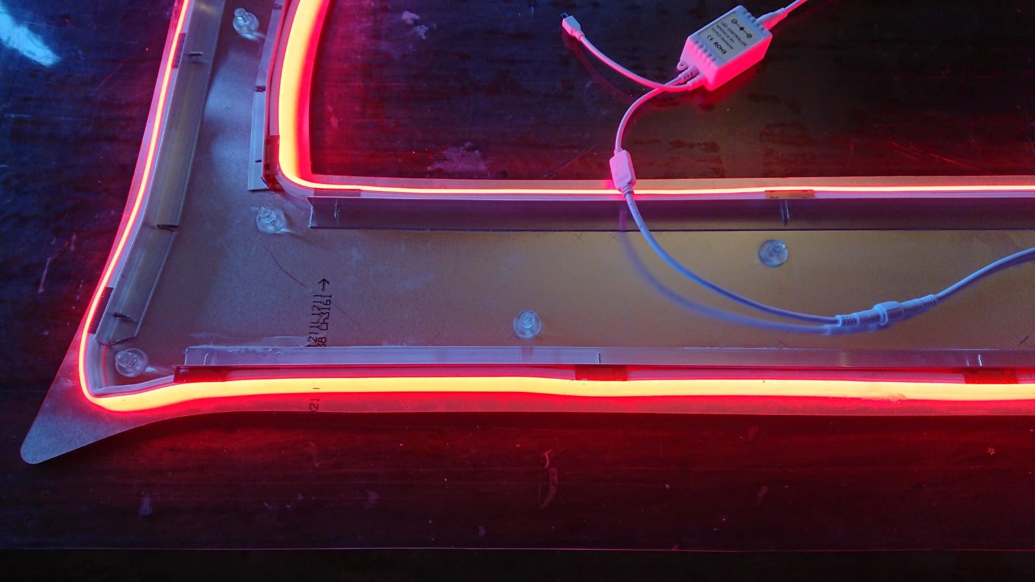 6 meter Neon Led Flex RGB Midi Top View - losse strip