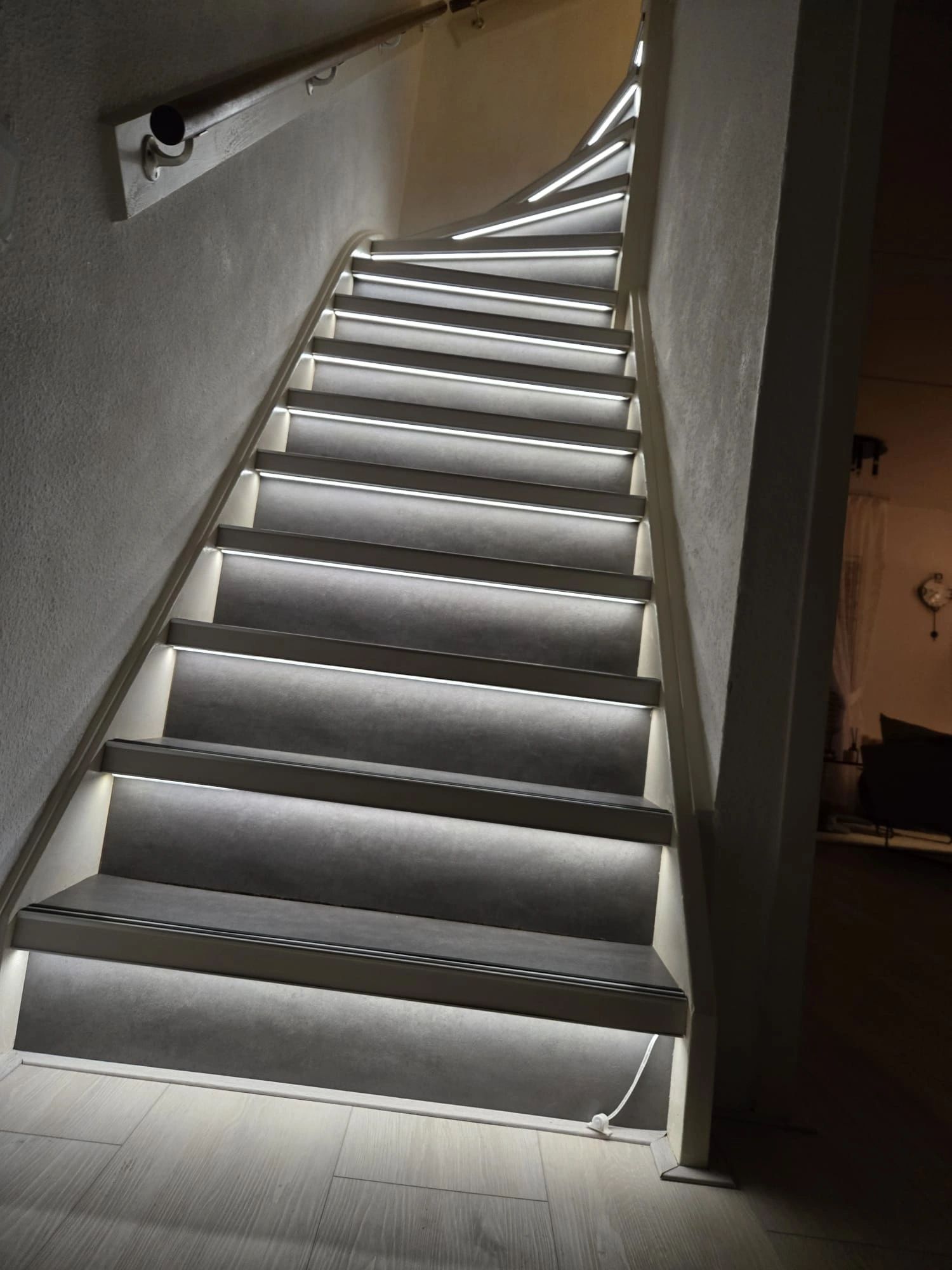 Dynamische trapverlichting set Premium 130 cm met profiel